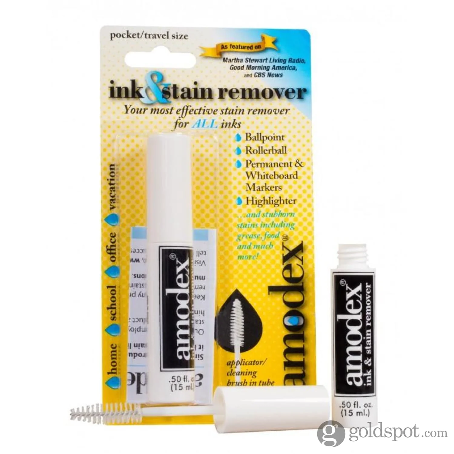 Amodex Ink & Stain Remover Pocket & Travel Size - 0.5 oz - Image 2