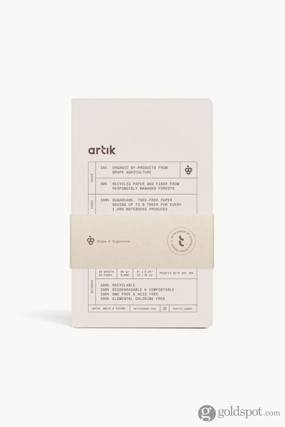 Artik Pack Of 2 Singer Sewn Notebooks in Grape - Image 7