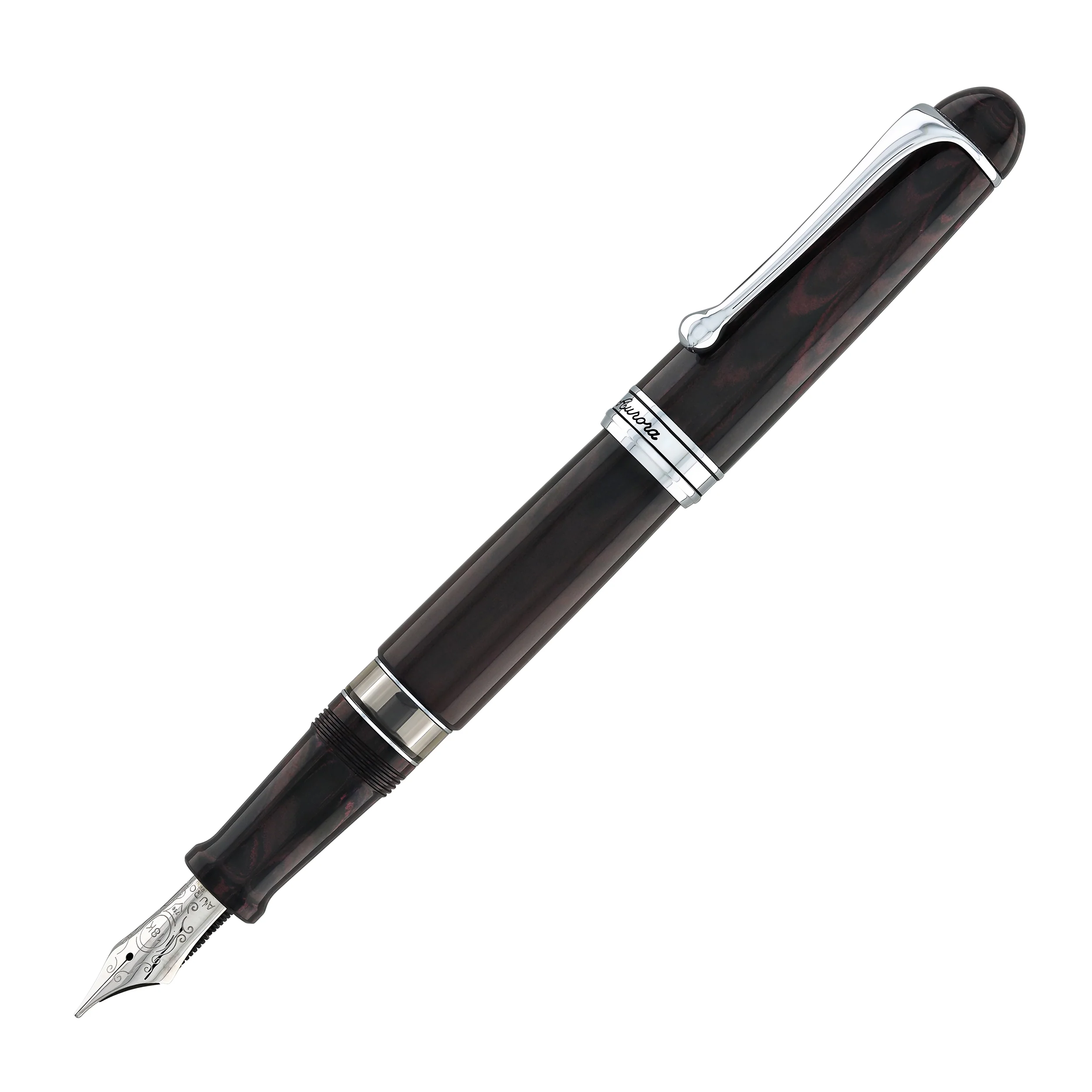 Aurora 88  Fountain Pen in Ebonite Magenta - 18K Gold - Image 4
