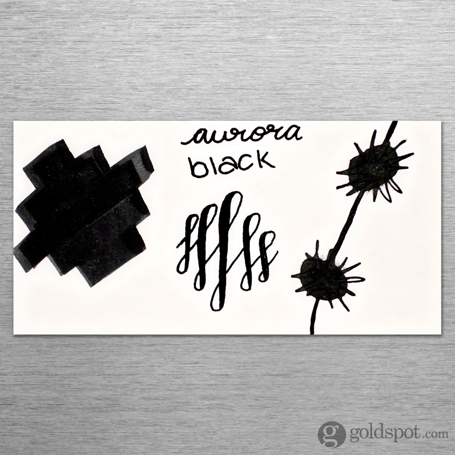 Aurora Bottled Ink 2ml Sample in Black - Image 2