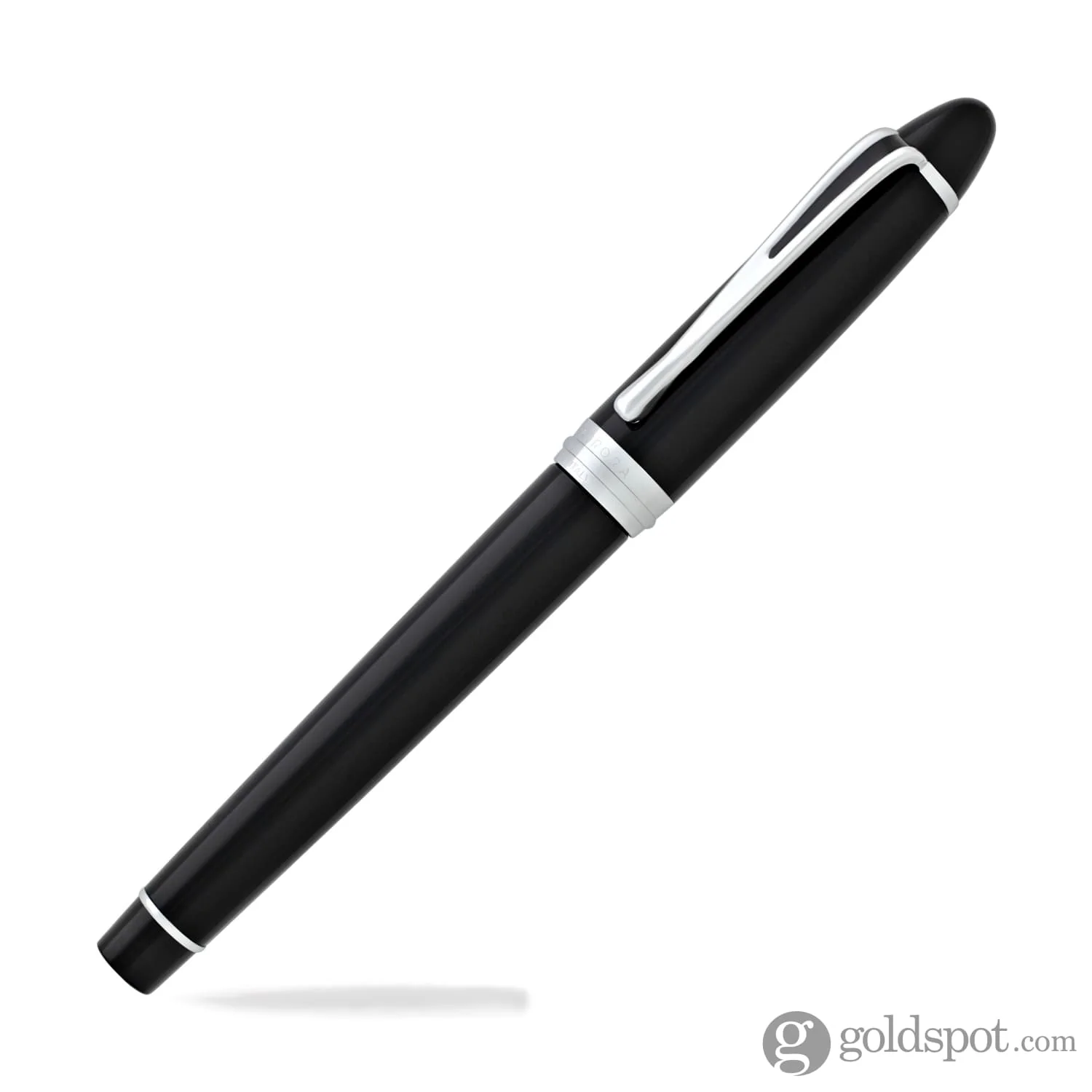 Aurora Ipsilon Deluxe Rollerball Pen in Black with Chrome Trim - Image 6