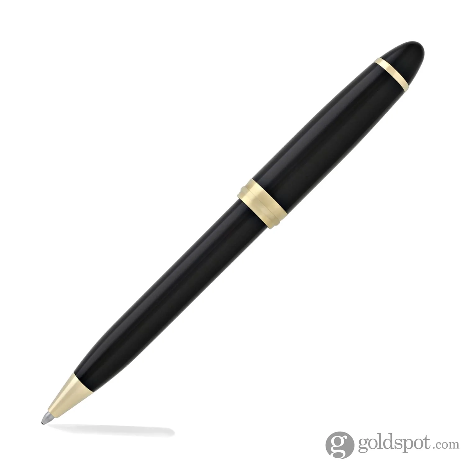 Aurora Ipsilon Deluxe Ballpoint Pen in Black Gold Trim - Image 4