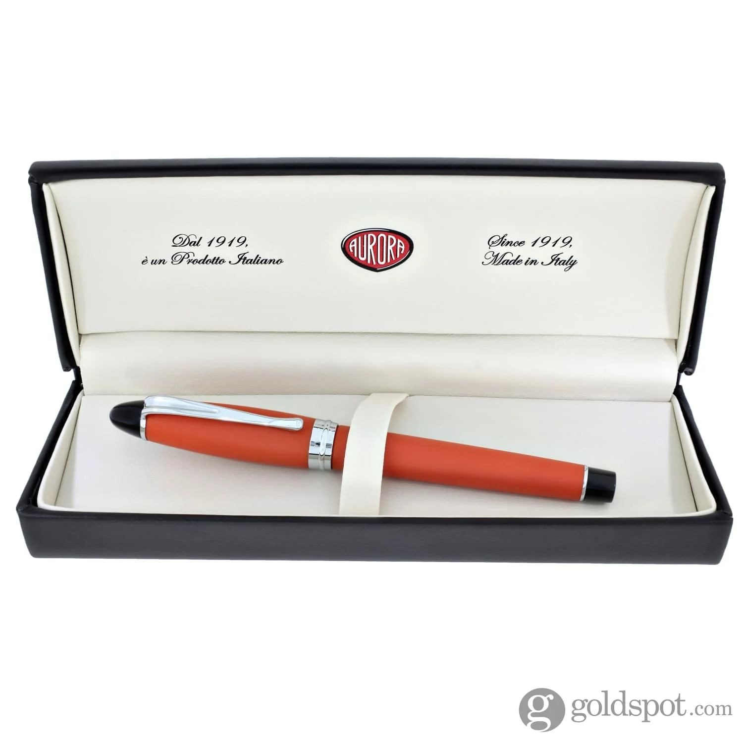 Aurora Ipsilon Satin Fountain Pen in Orange - Image 5