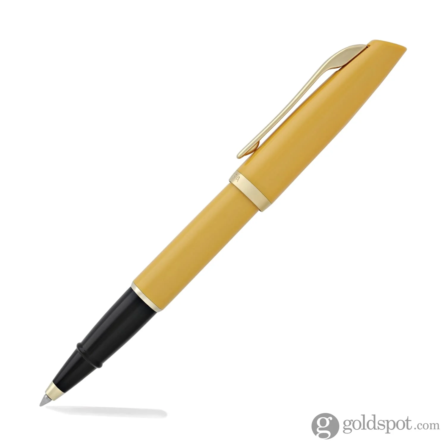 Aurora Style Resin Rollerball Pen in Mustard - Image 3