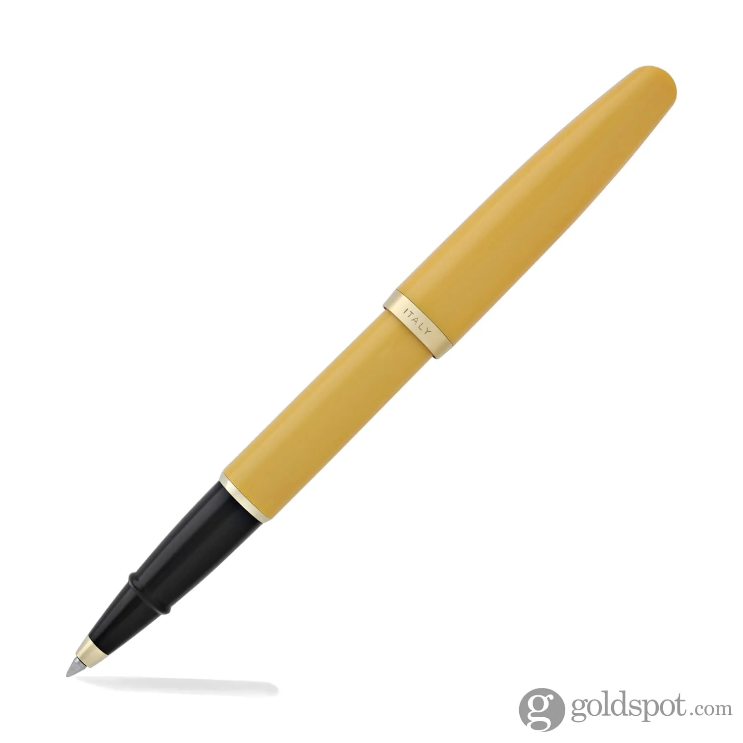 Aurora Style Resin Rollerball Pen in Mustard - Image 4