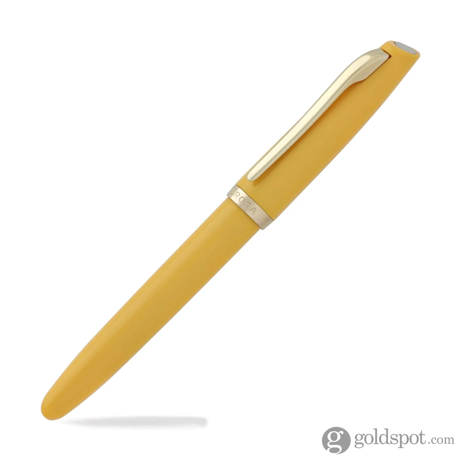 Aurora Style Resin Rollerball Pen in Mustard - Image 6