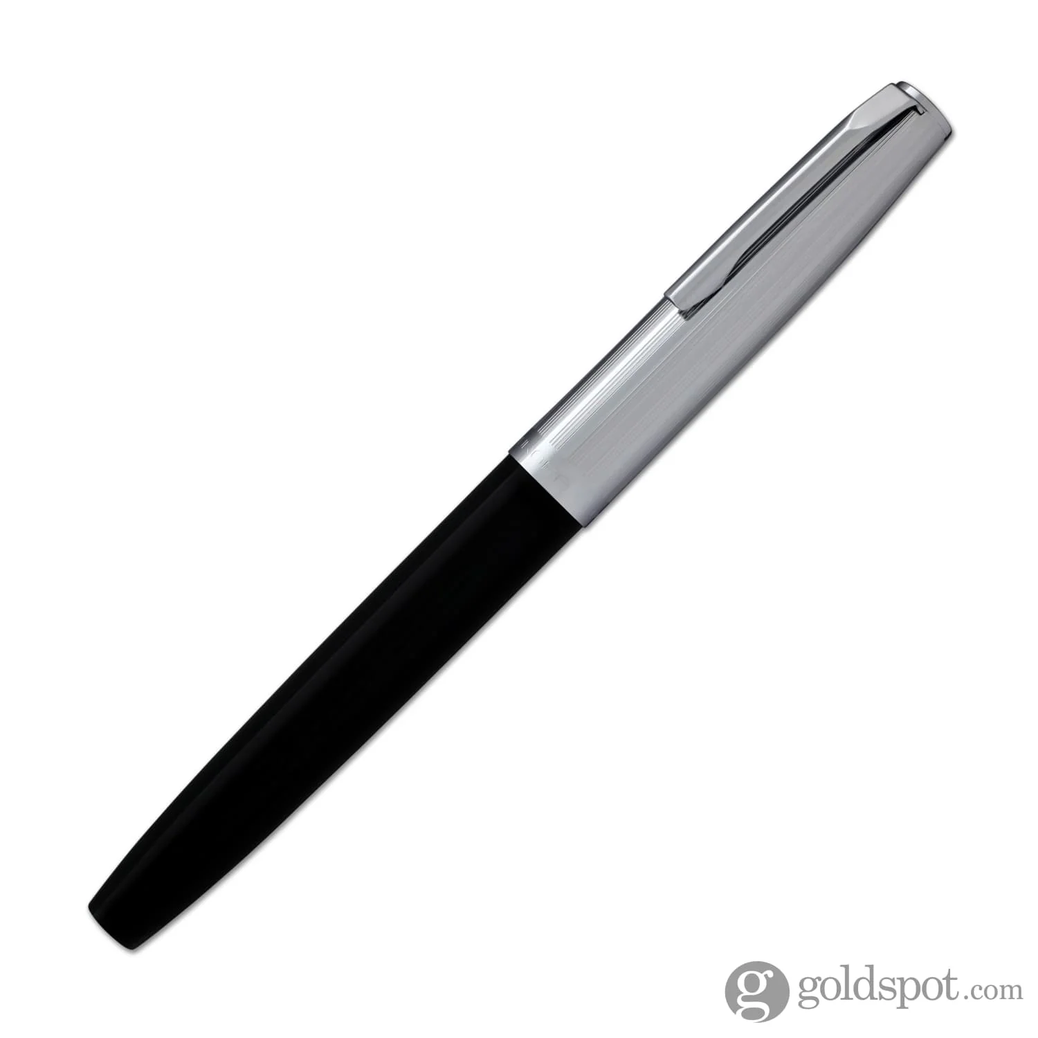 Aurora Duo Cart Fountain Pen - Black Resin With Chrome Cap, Medium Point - Image 5