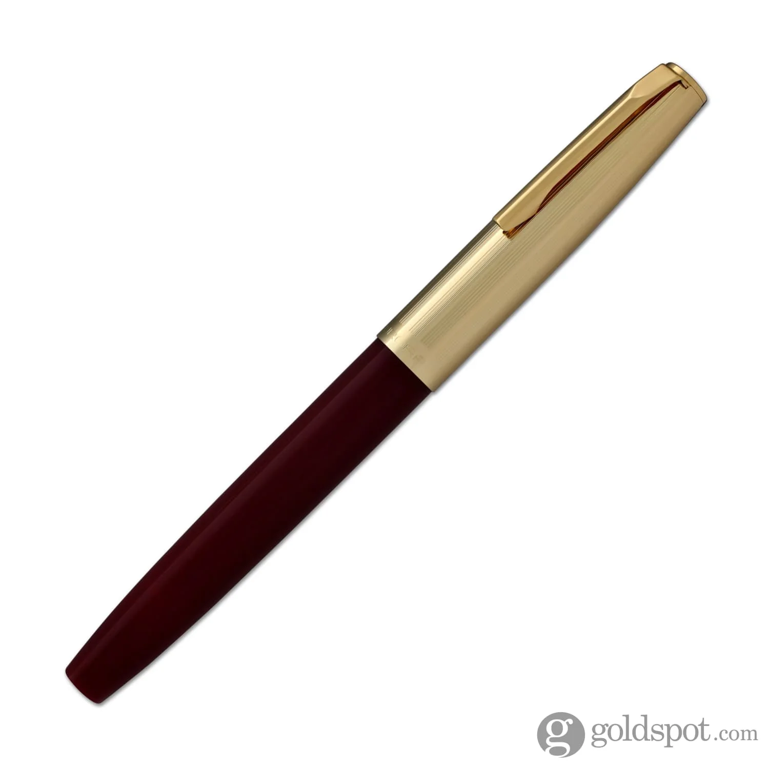 Aurora Duo Cart Fountain Pen in Bordeaux Resin with Gold Plated Cap - Medium Point - Image 5