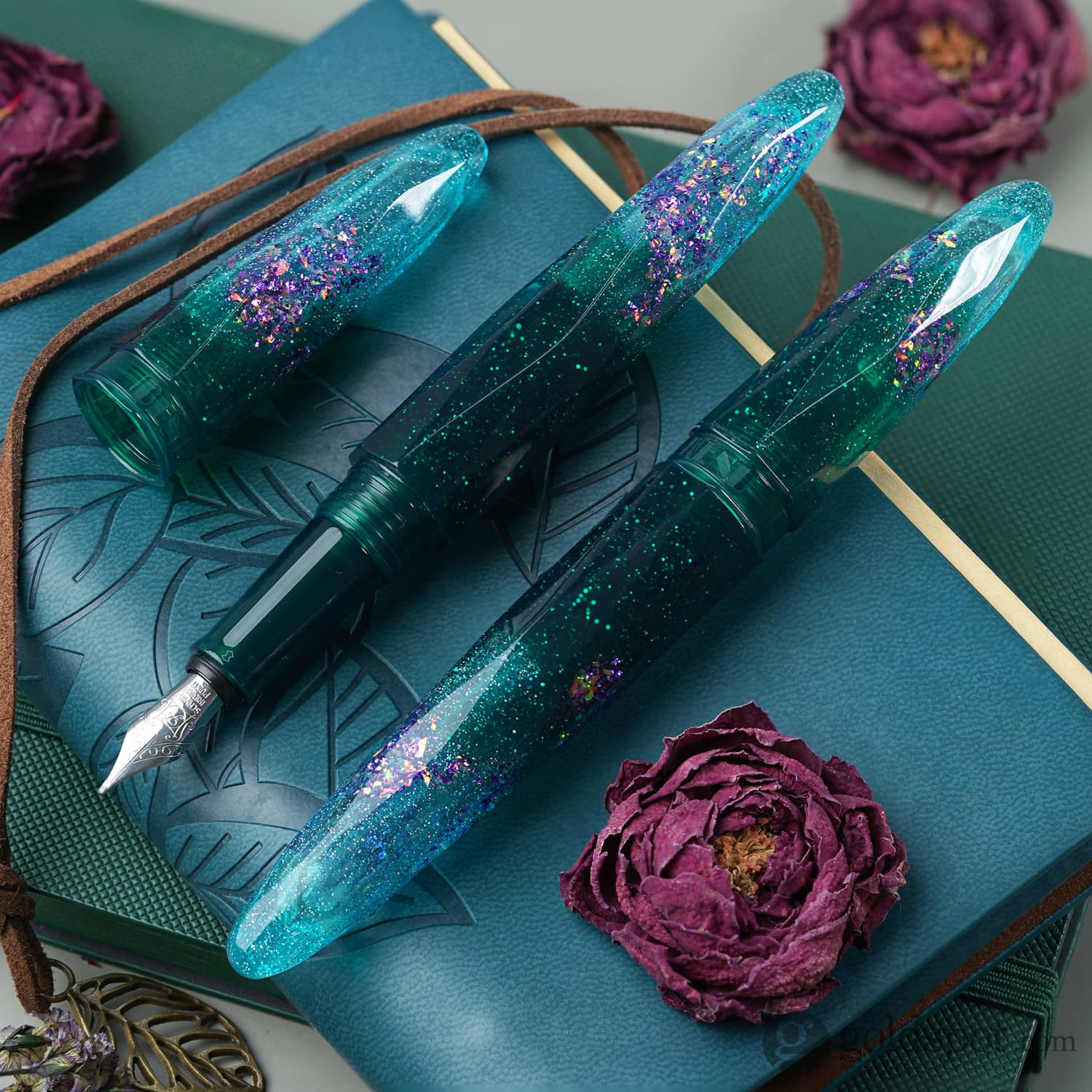 Benu Briolette Fountain Pen in Starlit Oasis - Image 10