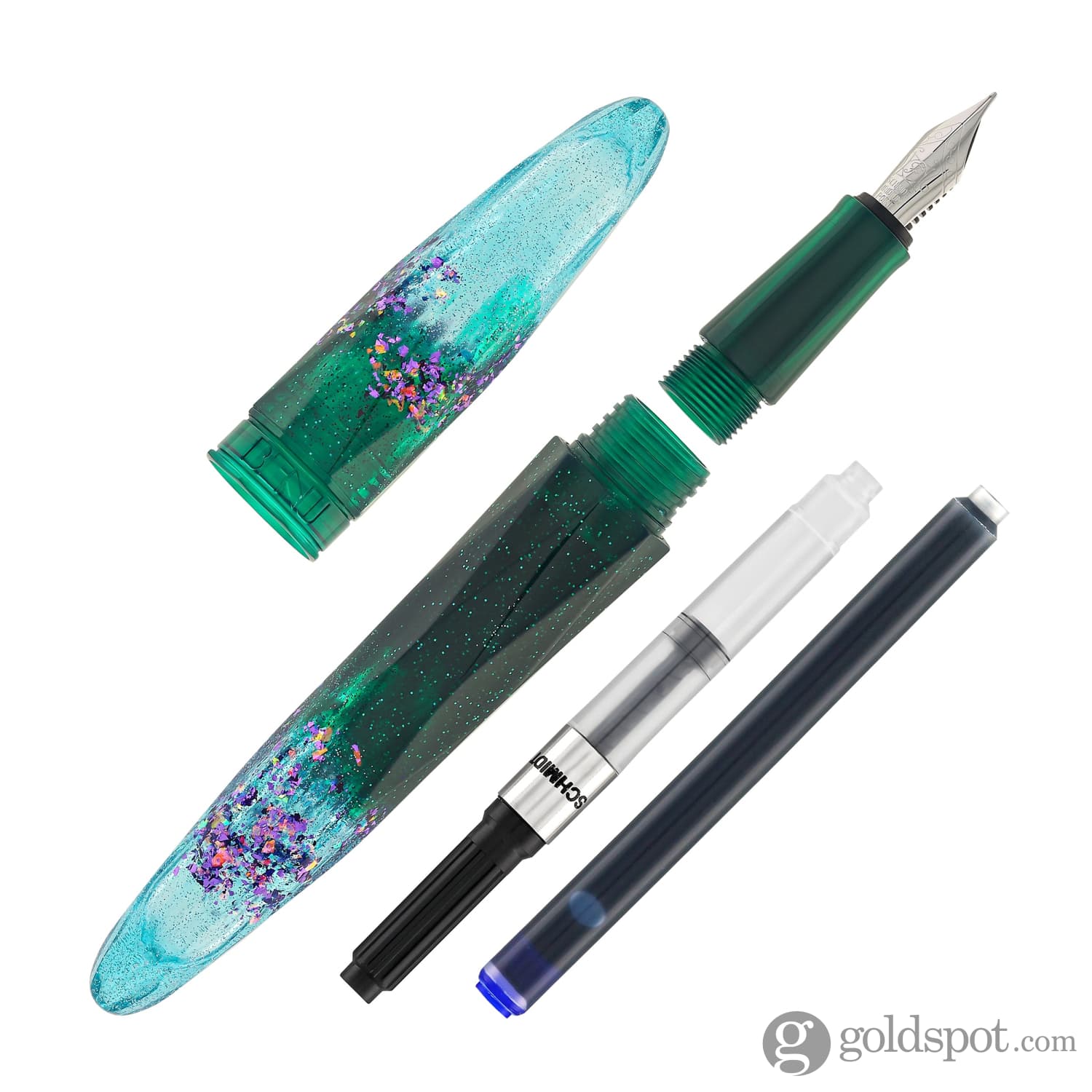 Benu Briolette Fountain Pen in Starlit Oasis - Image 5