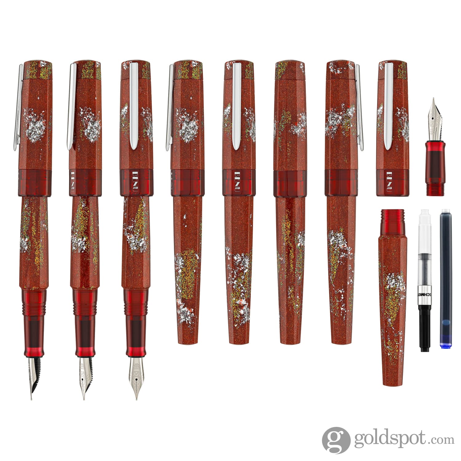 Benu Euphoria Fountain Pen in Bloody Mary - Image 8