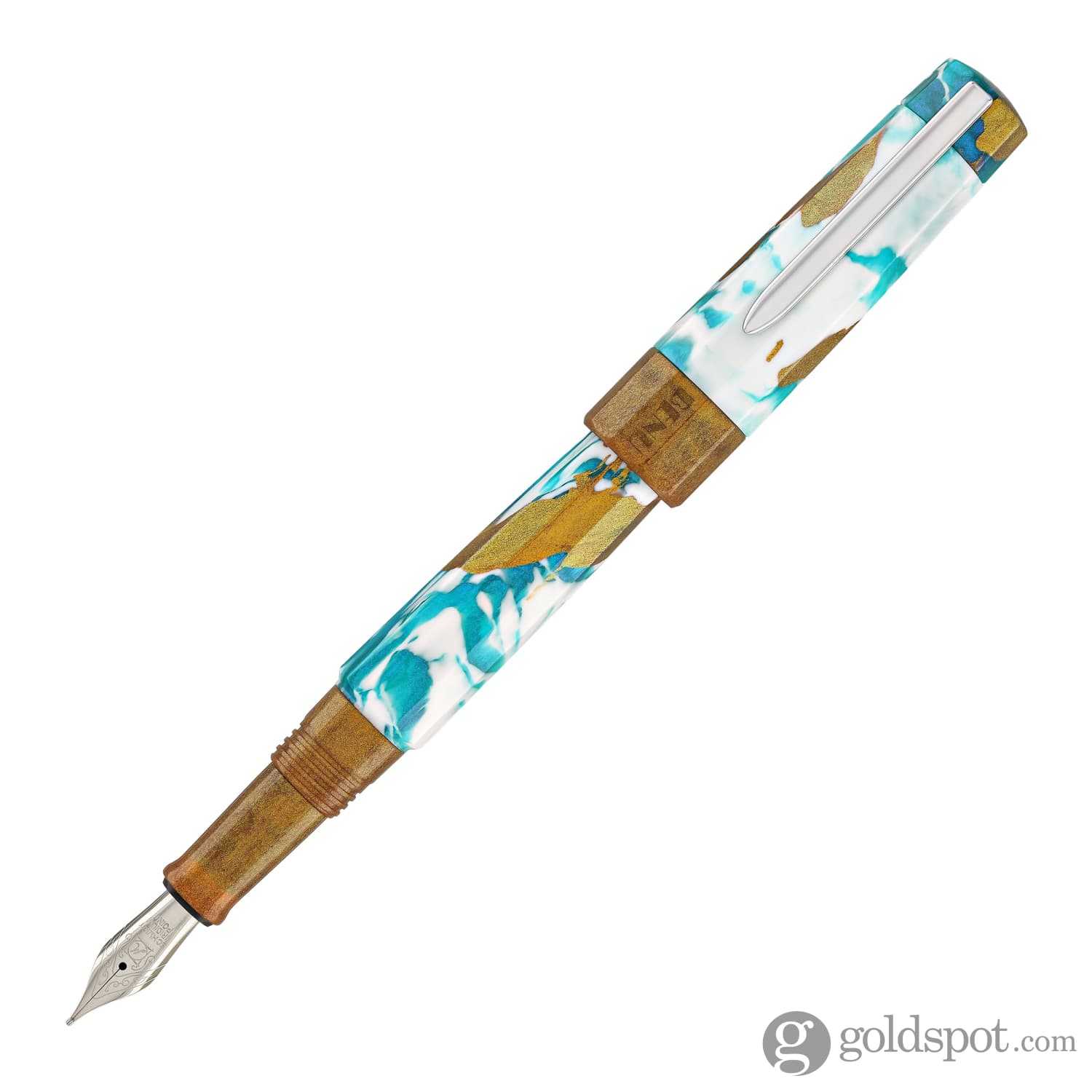 Benu Euphoria Fountain Pen in Blue Hawaiian - Image 13
