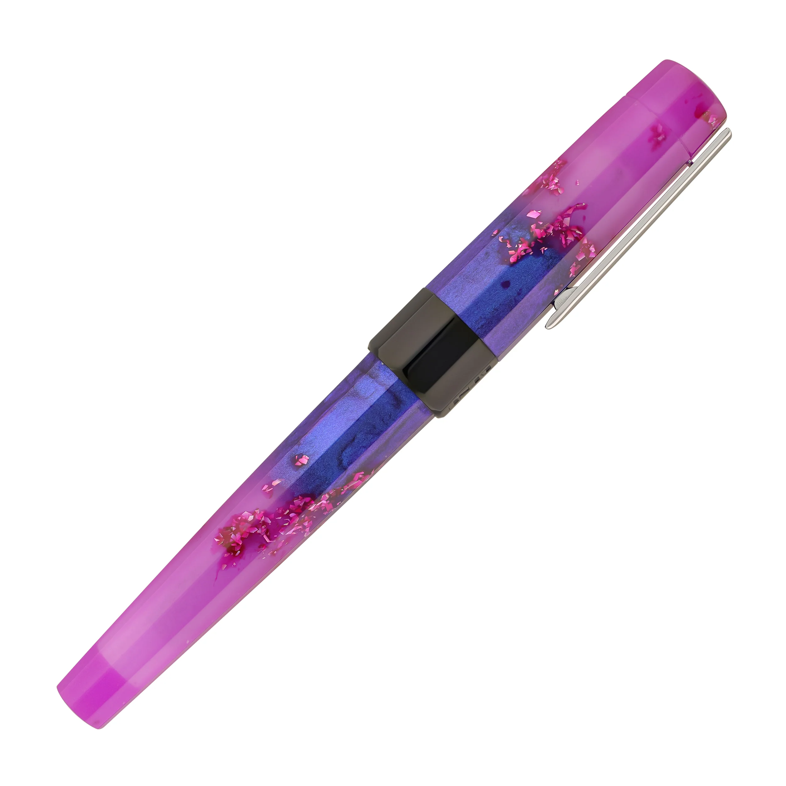 Benu Euphoria Fountain Pen in Love Story (Lavender Blue Glow) - Image 6