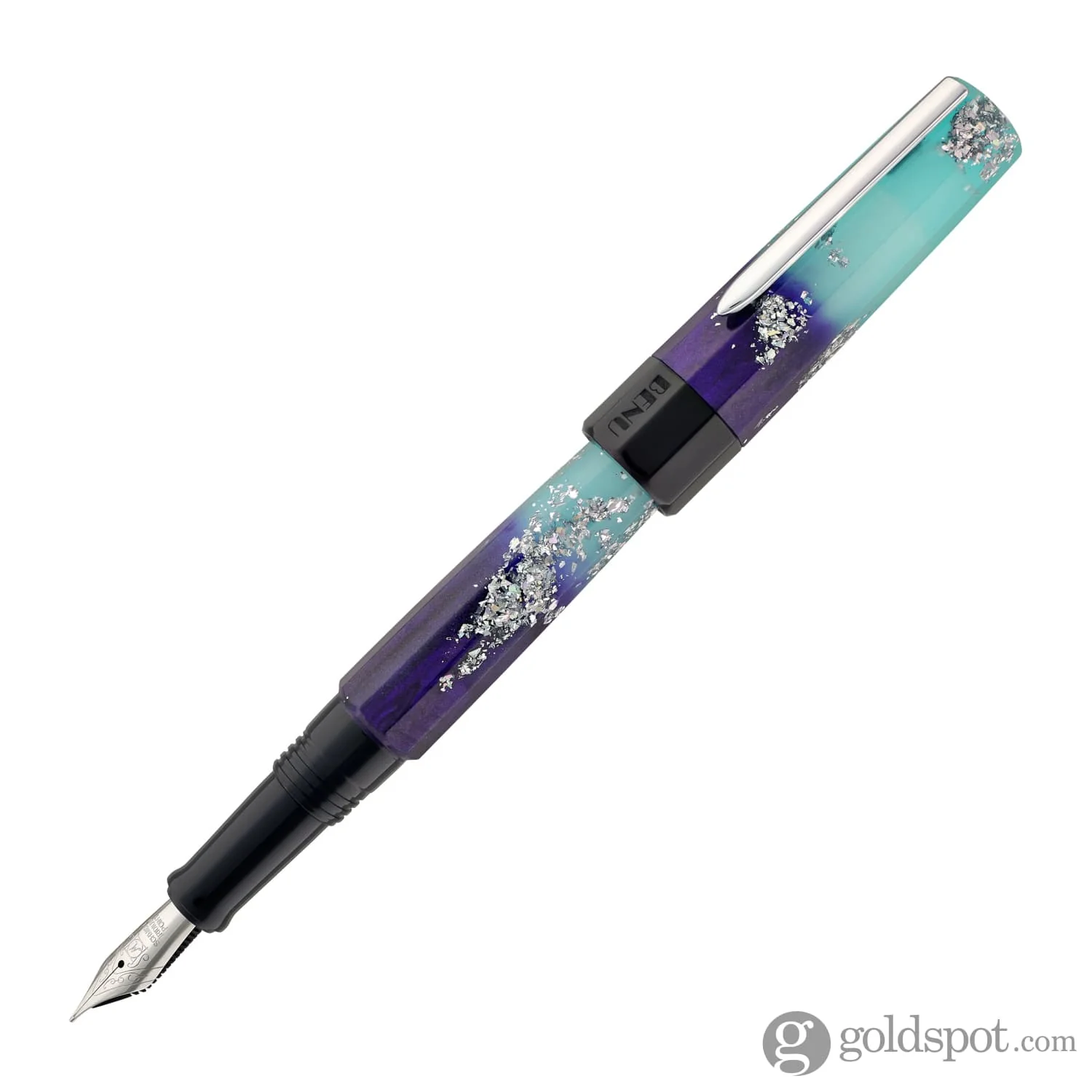 Benu Euphoria Fountain Pen in Ocean Breeze (Blue Glow) - Image 17