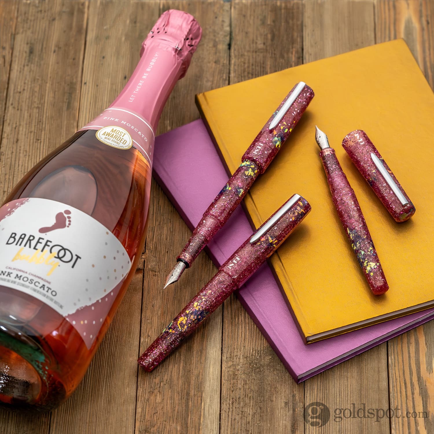 Benu Euphoria Fountain Pen in Pink Champagne - Image 12