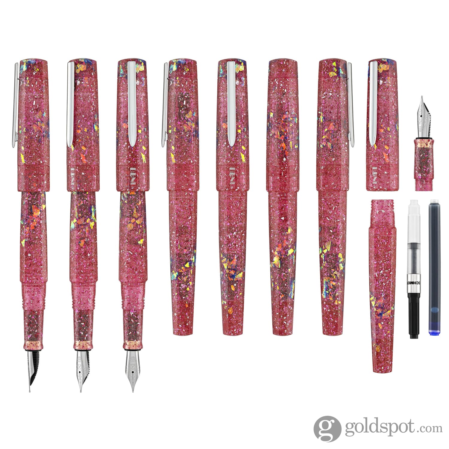 Benu Euphoria Fountain Pen in Pink Champagne - Image 8