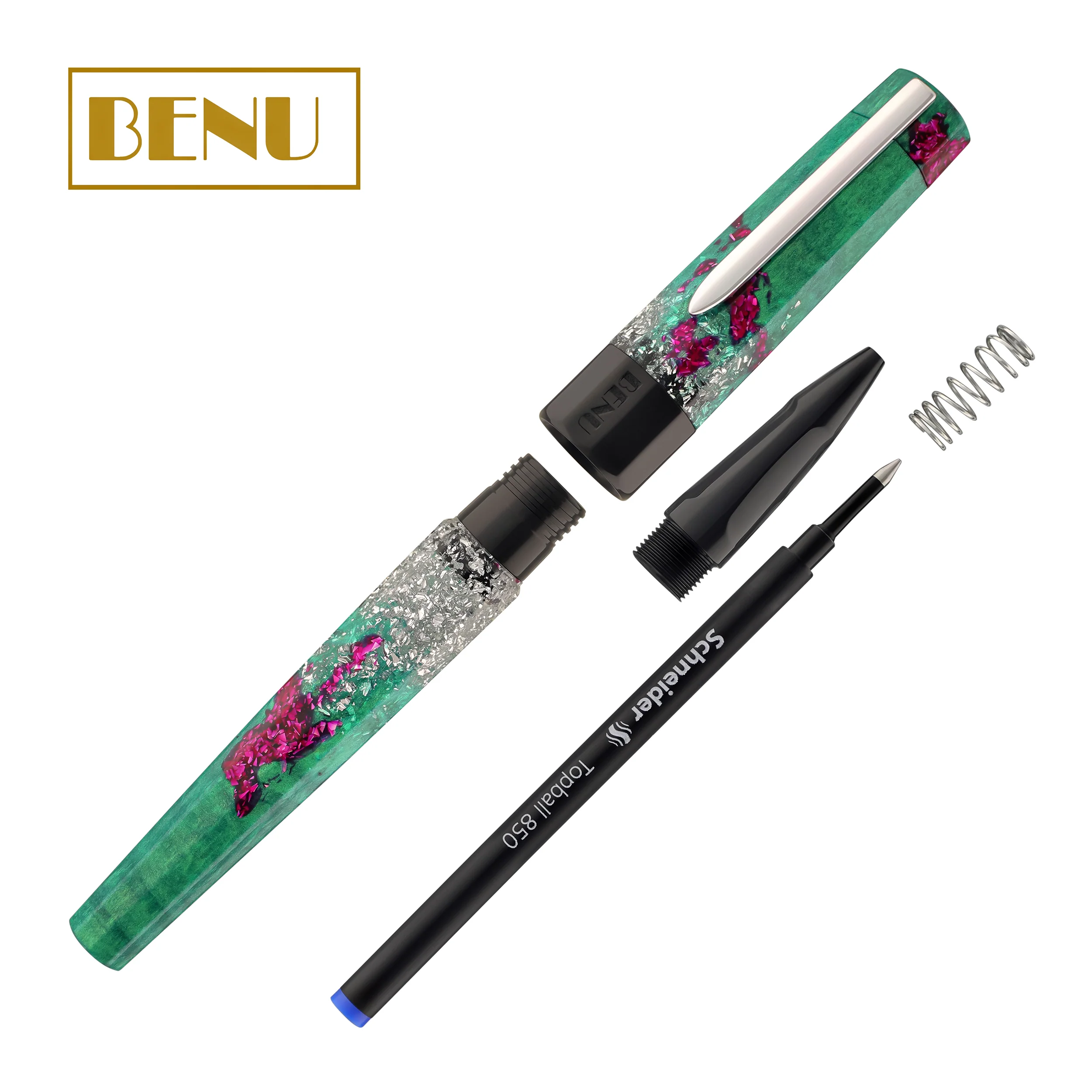 Benu Euphoria Fountain Pen in Pink Guava - Image 7