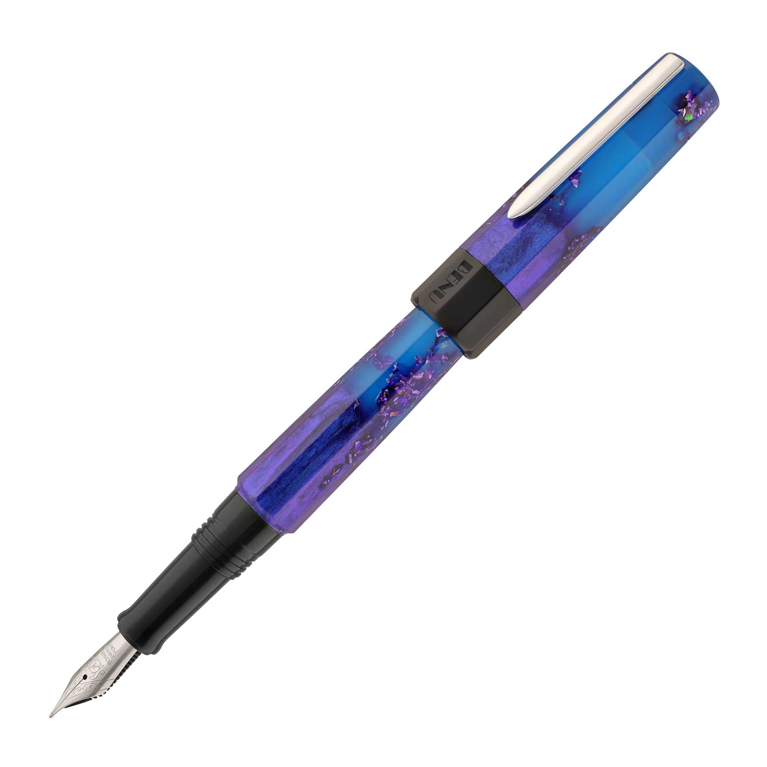 Benu Euphoria Fountain Pen in Scent of Irises (Ultramarine Blue Glow) - Image 2