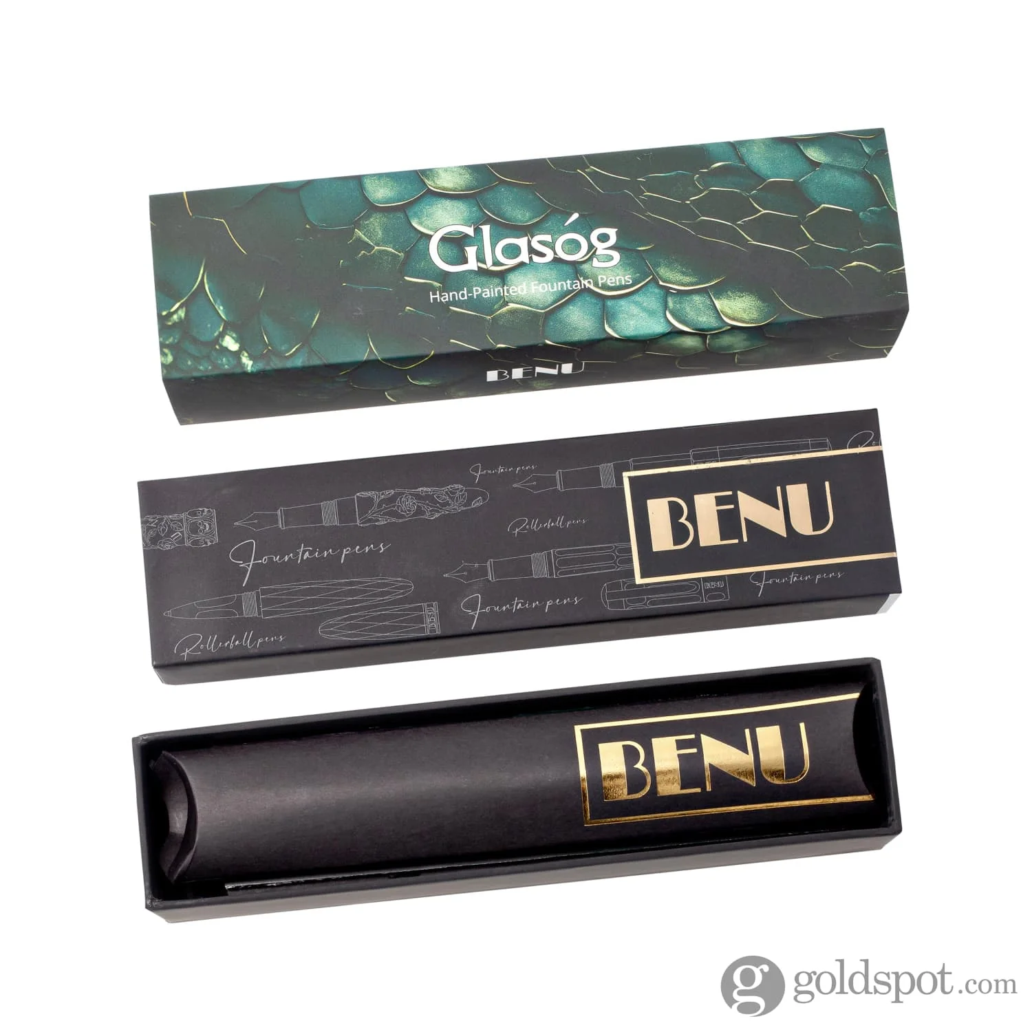 Benu Euphoria Handpainted Dragon Fountain Pen in Glasog - Image 10