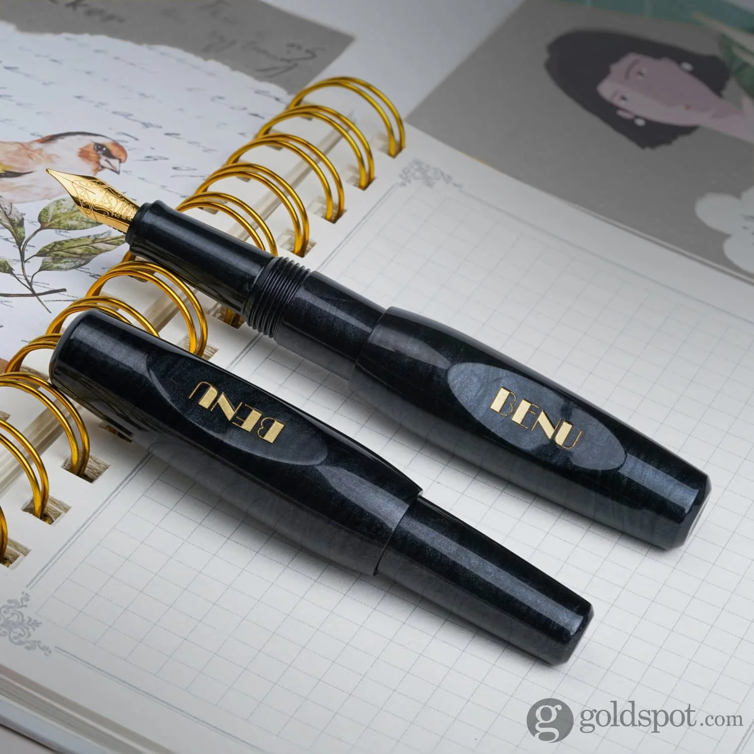 Benu Pixie Fountain Pen in Smoky Black - Image 10