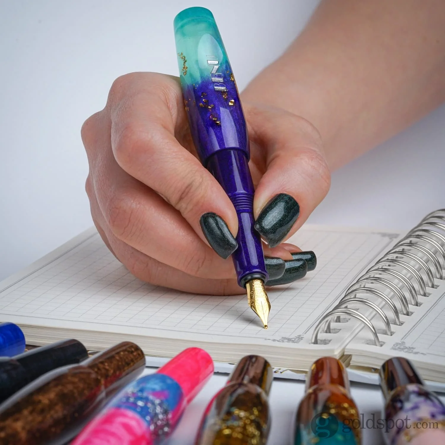 Benu Pixie Fountain Pen in Twilight Lagoon - Image 9