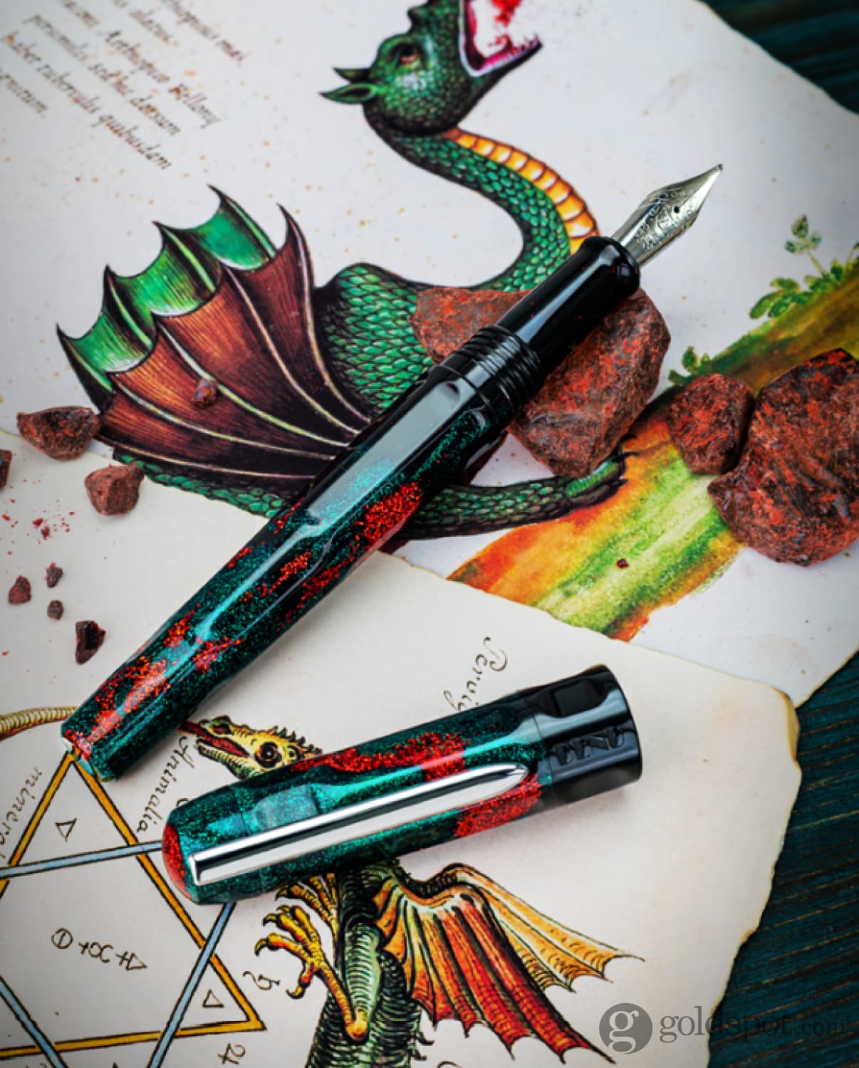 Benu Talisman Fountain Pen in Dragon’s Blood - Image 15