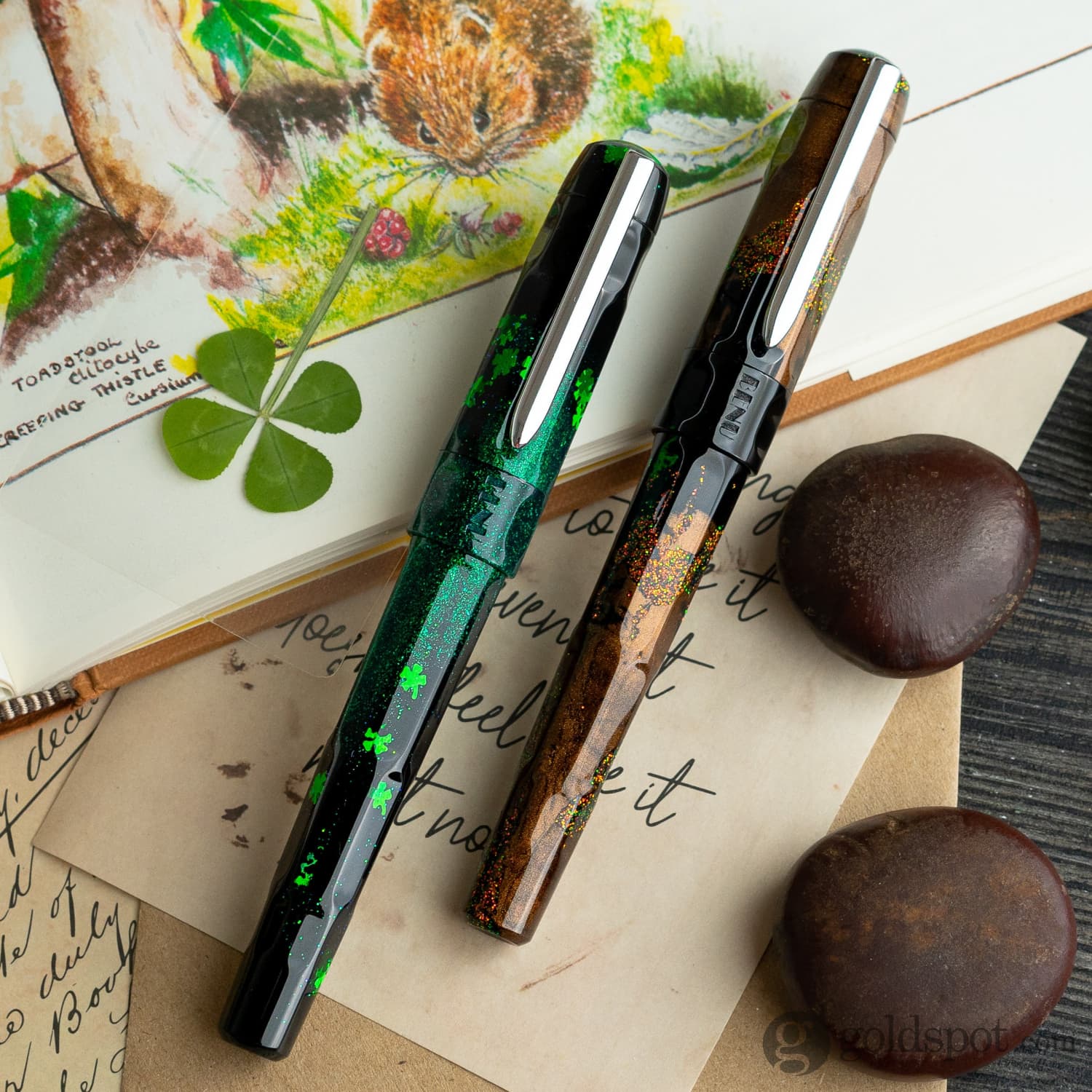 Benu Talisman Fountain Pen in Four Leaf Clover - Image 11