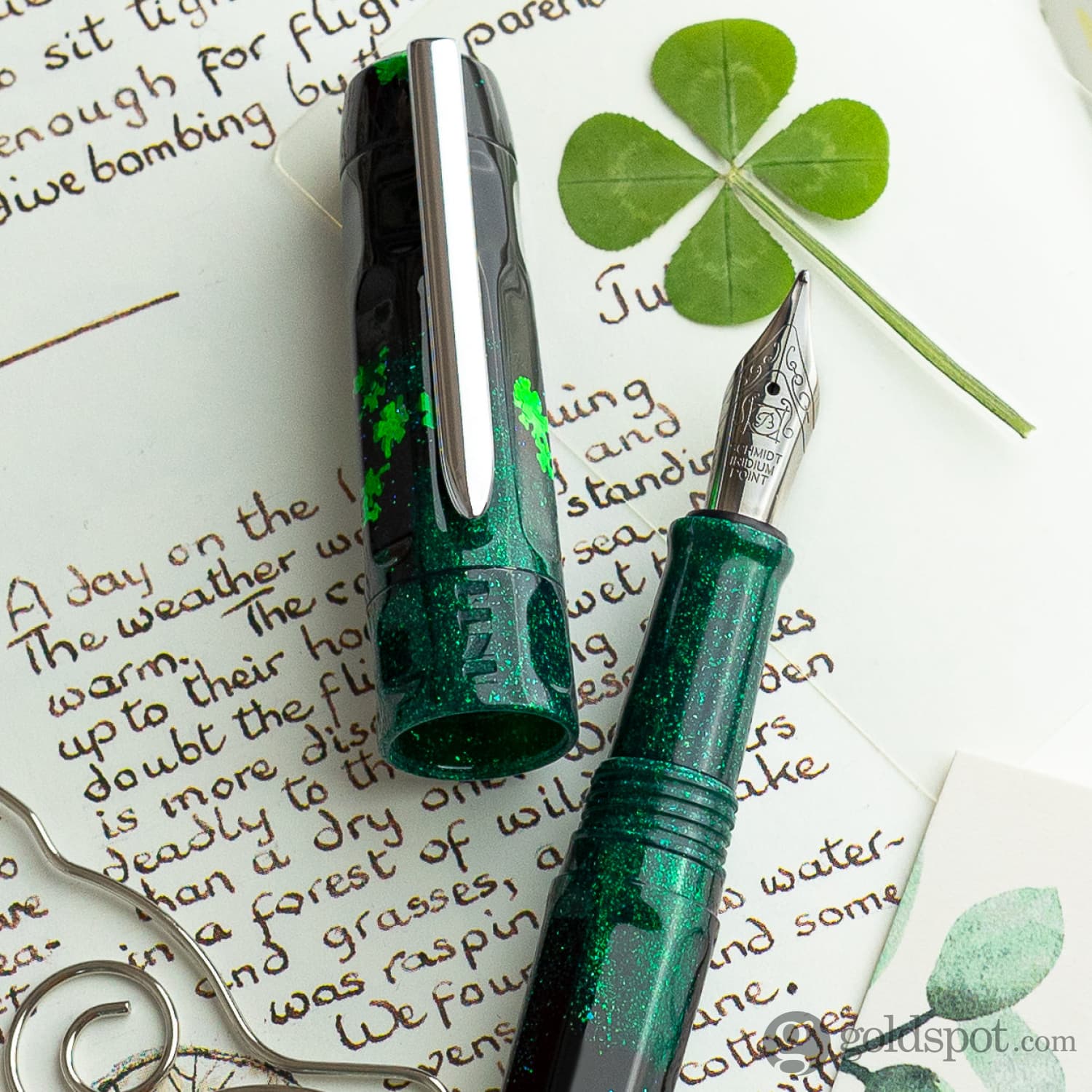 Benu Talisman Fountain Pen in Four Leaf Clover - Image 12