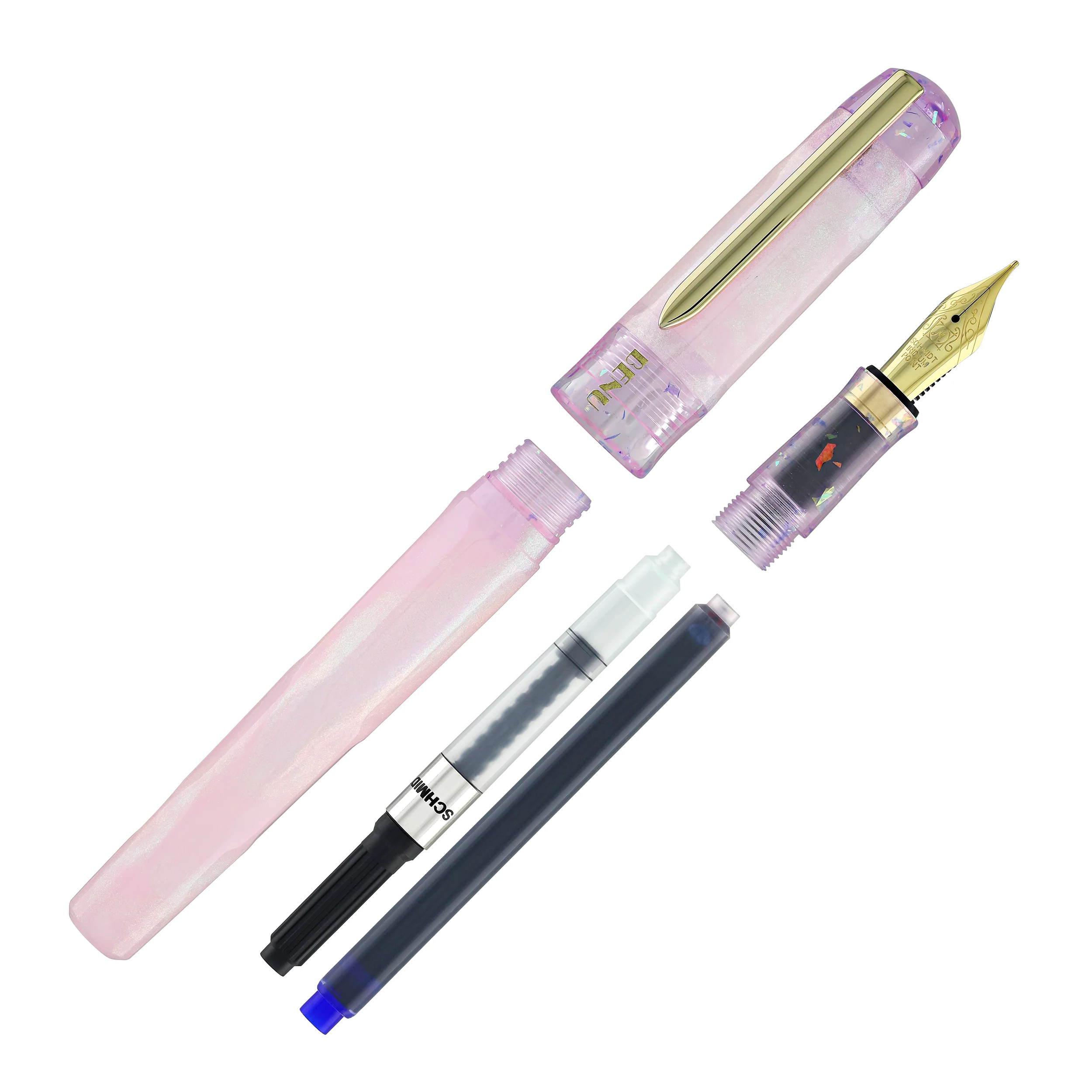 Benu Talisman Fountain Pen in Pink Opal - Image 8