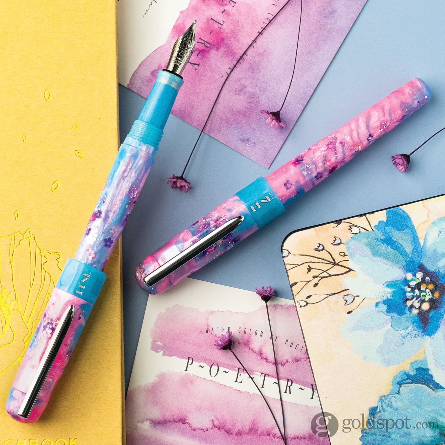 Benu Talisman Fountain Pen in Sakura Cherry Blossoms - Image 10