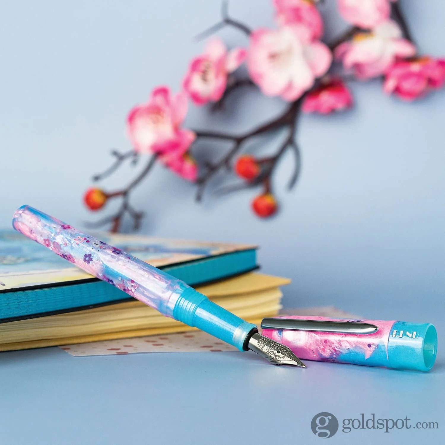 Benu Talisman Fountain Pen in Sakura Cherry Blossoms - Image 11