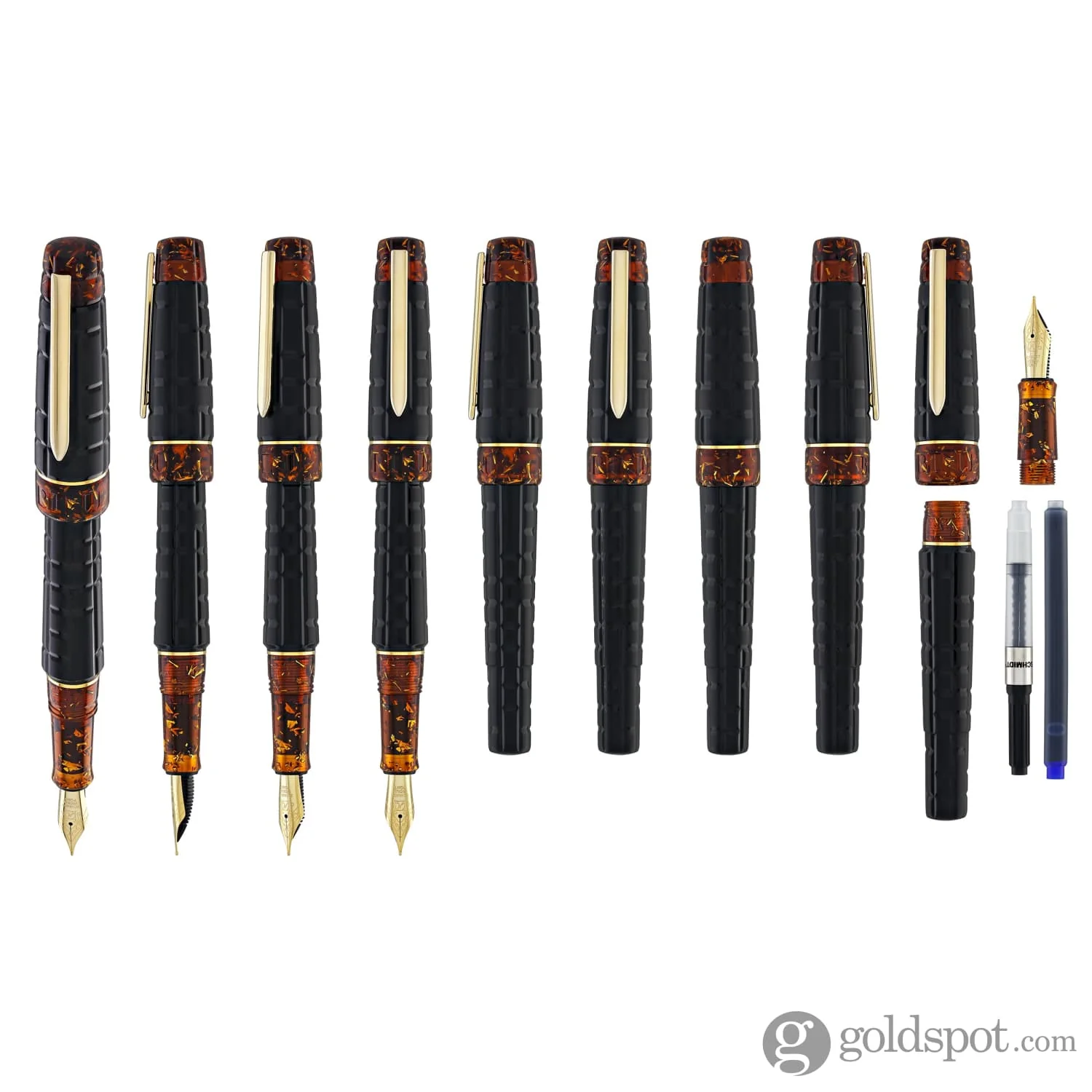 Benu Tessera Fountain Pen in Black Amber - Image 9