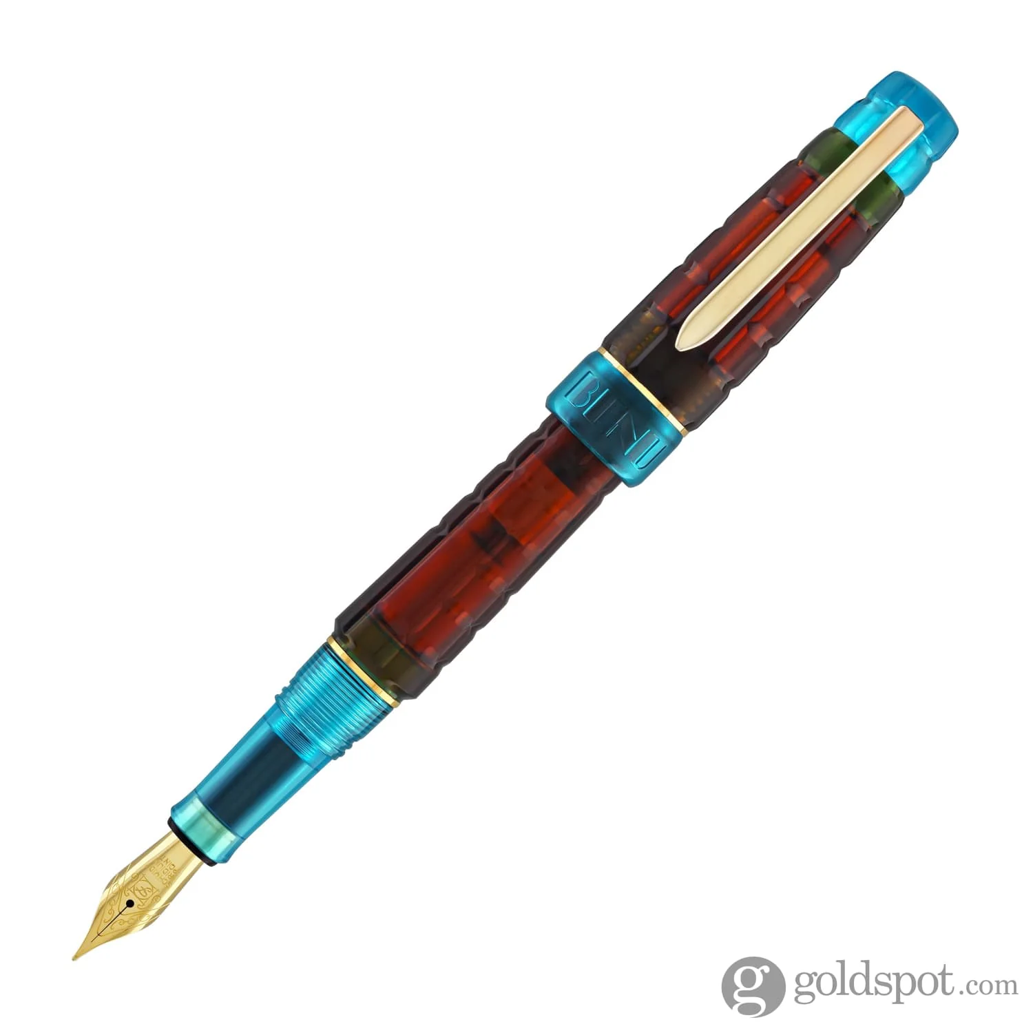 Benu Tessera Fountain Pen in Ribbon Turquoise - Image 3