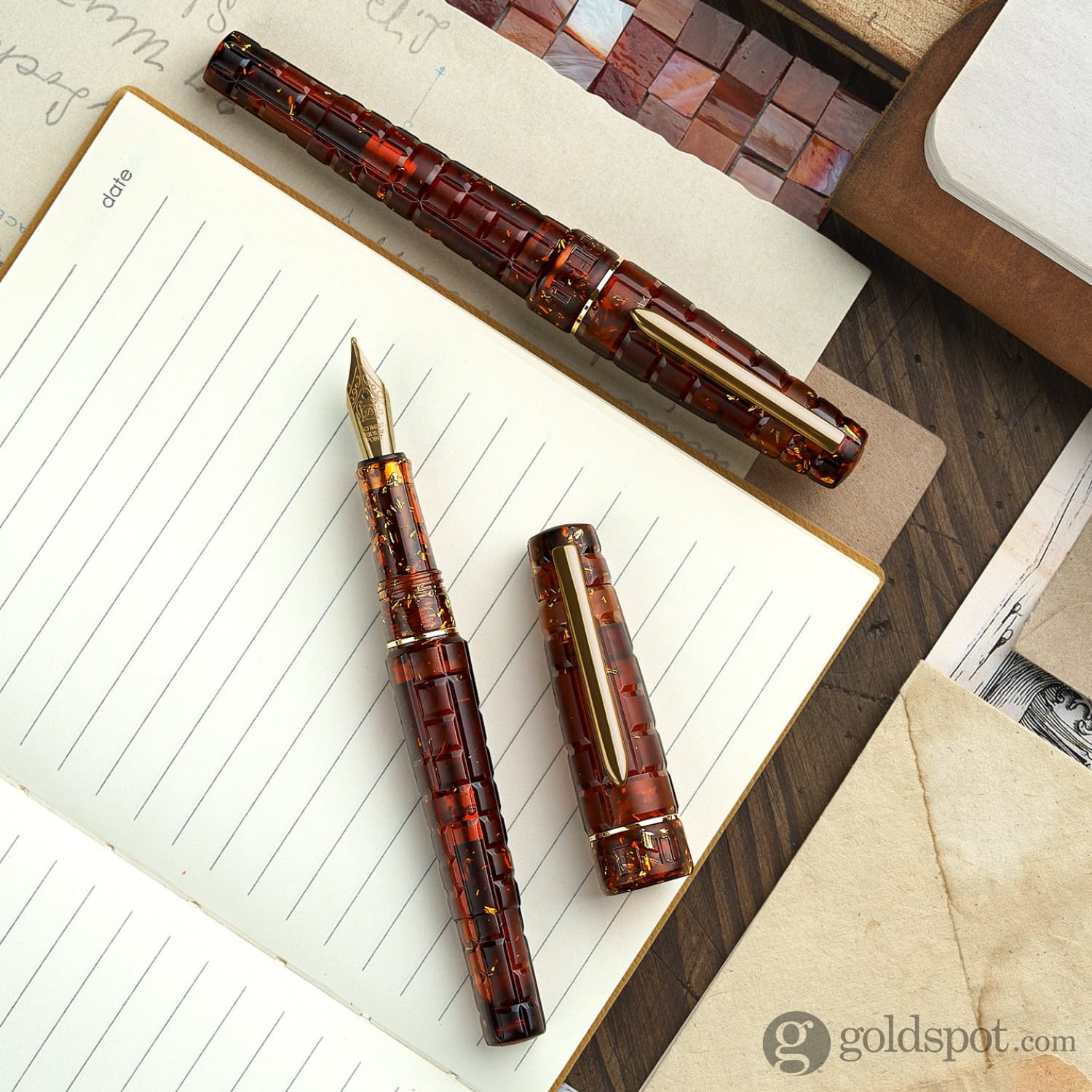 Benu Tessera Fountain Pen in Sunstone - Image 11
