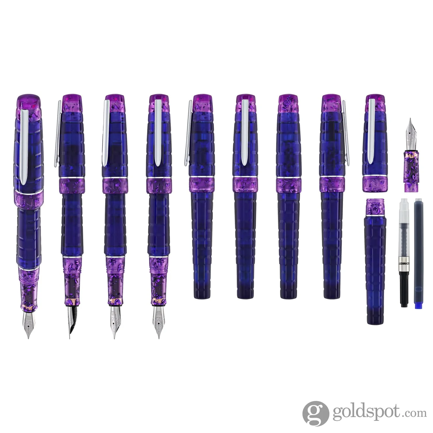 Benu Tessera Fountain Pen in Tanzanite - Image 8