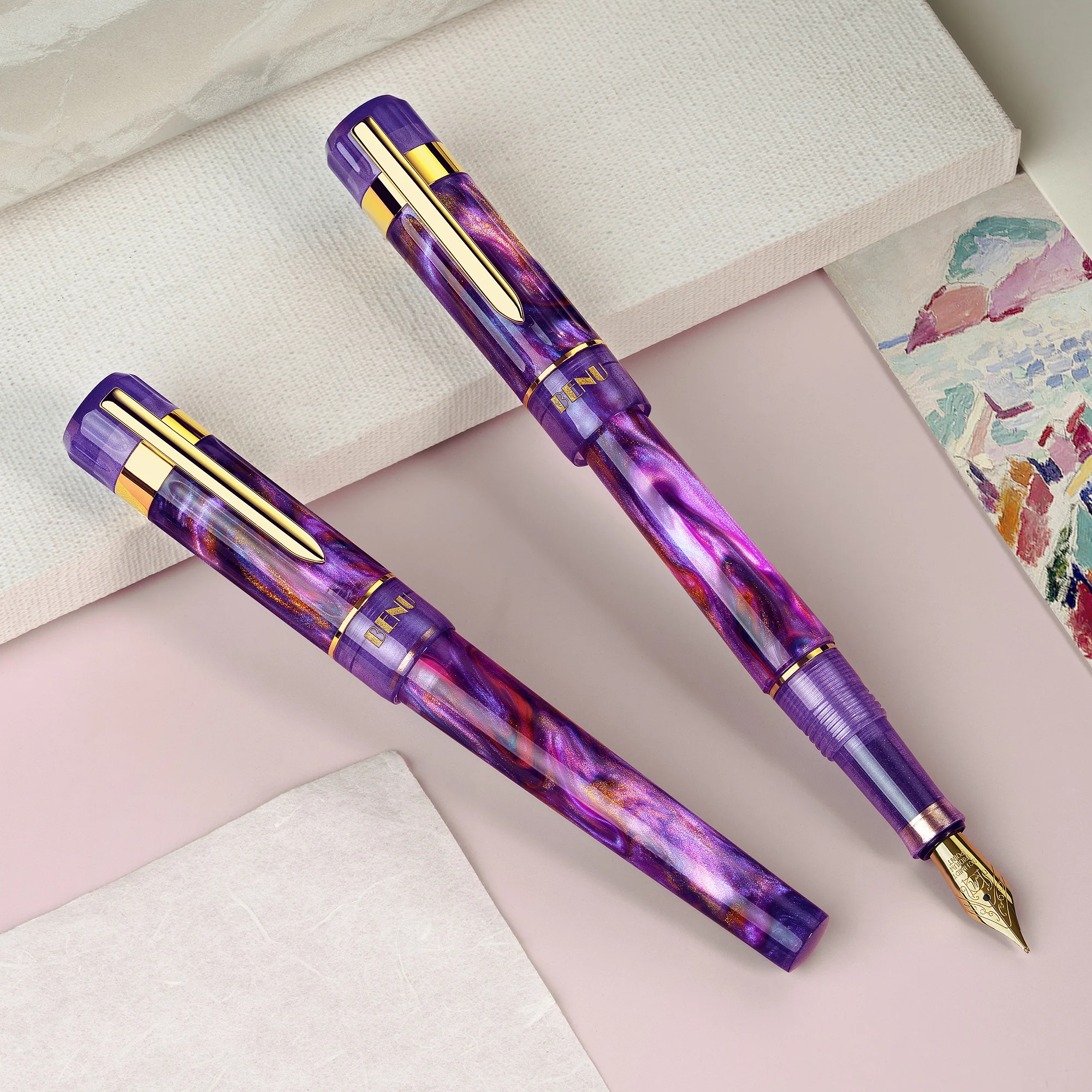Benu Tribute Fountain Pen in Matisse - Image 10