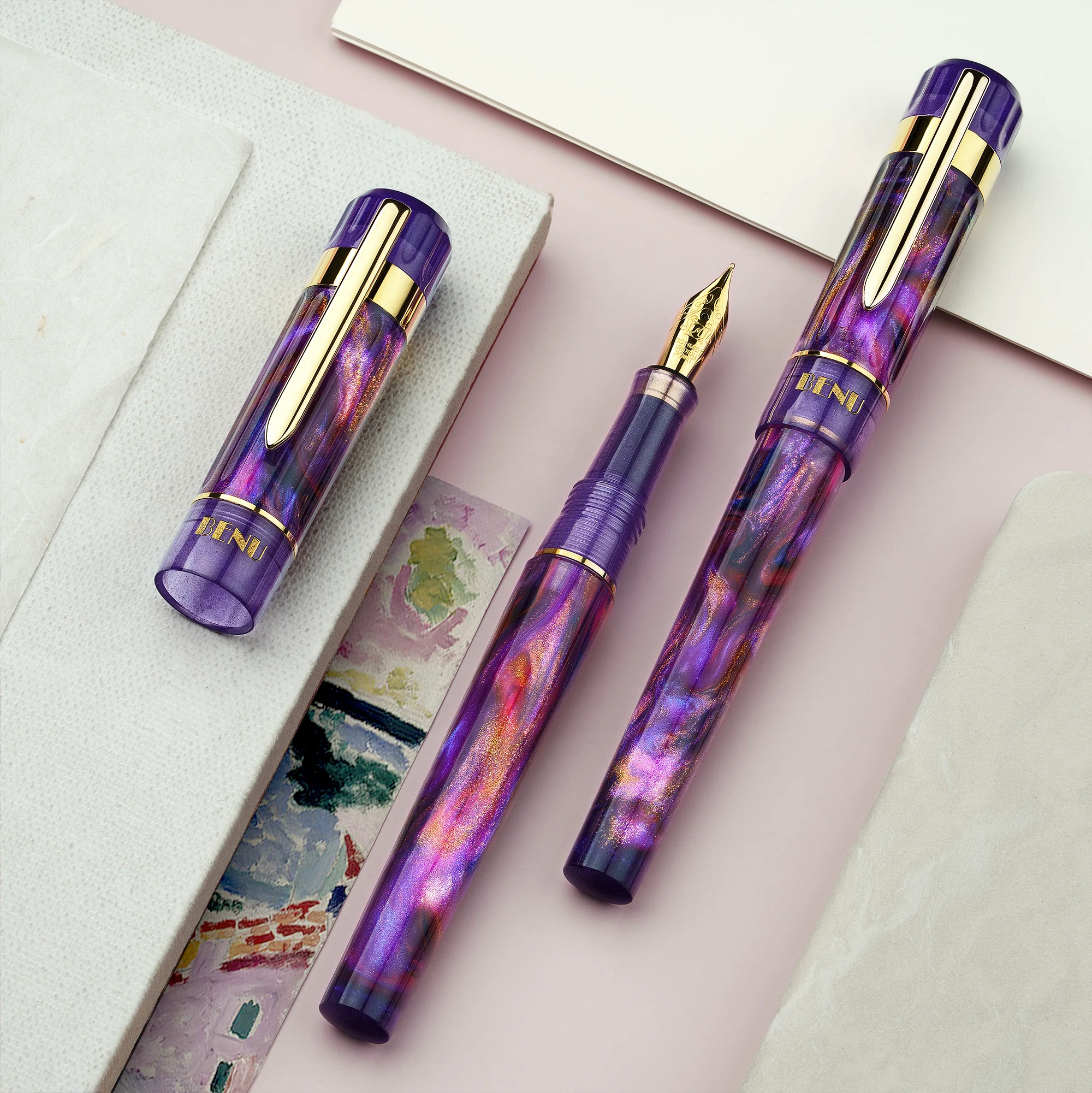 Benu Tribute Fountain Pen in Matisse - Image 12