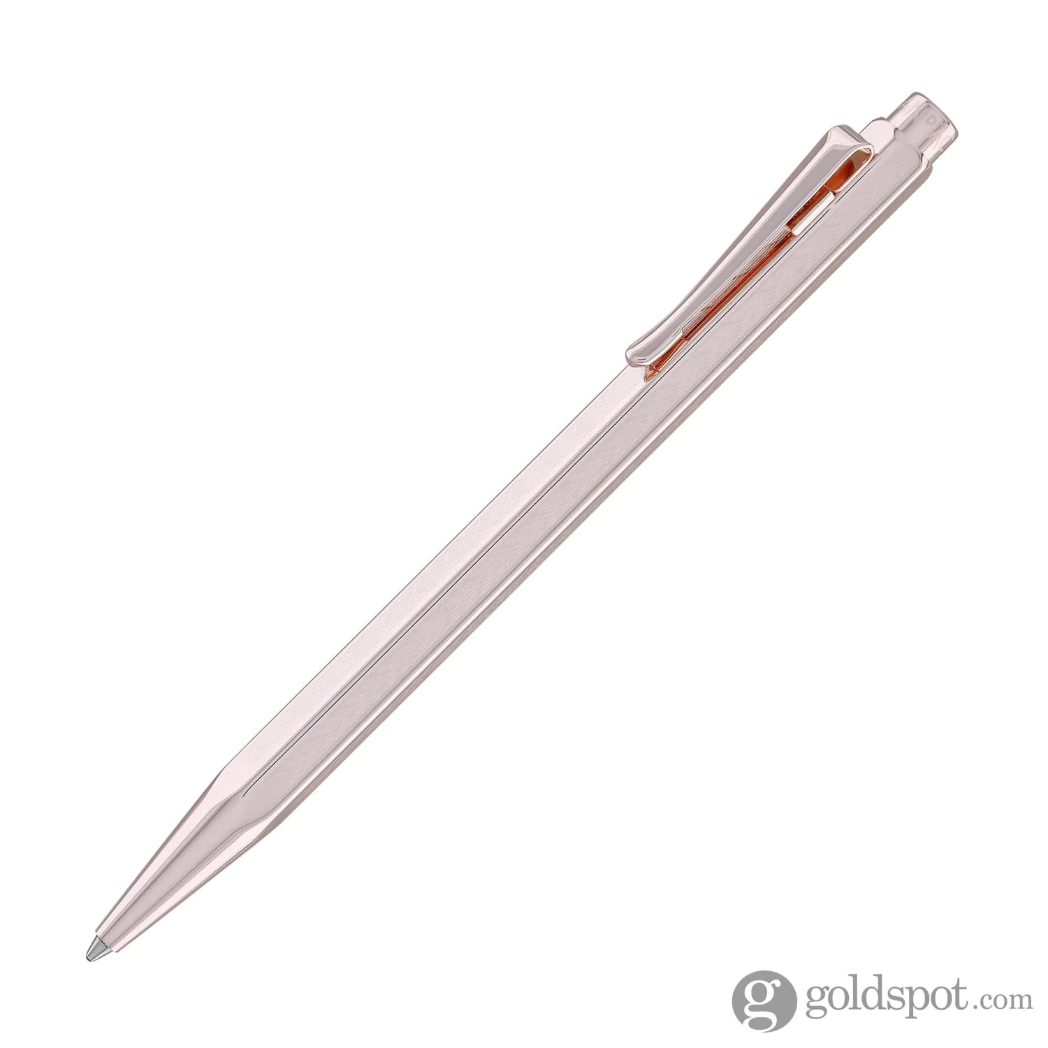 Caran d’Ache Ecridor Chevron Ballpoint Pen in Rose Gilded - Image 2