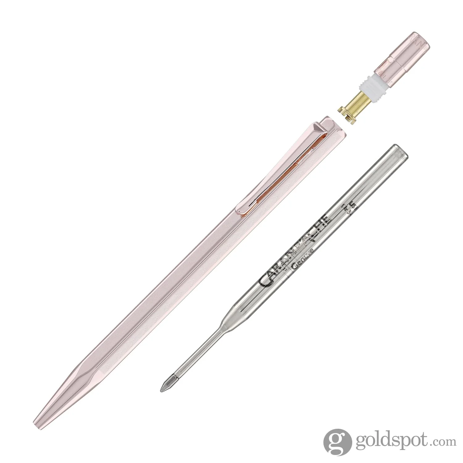 Caran d’Ache Ecridor Chevron Ballpoint Pen in Rose Gilded - Image 5