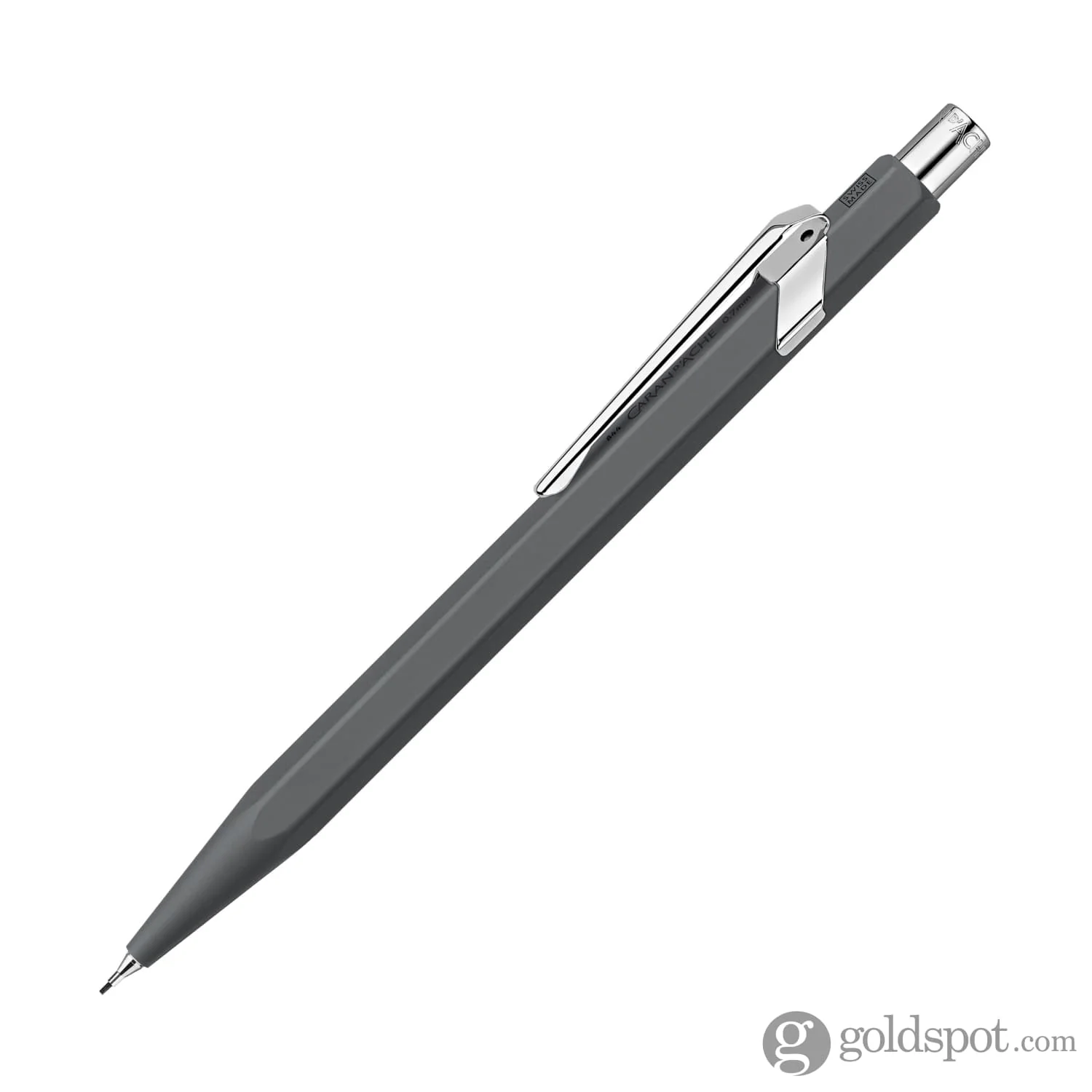 Caran d'Ache 844 Metal Mechanical Pencil in Anthracite Grey - 0.7mm - Image 2