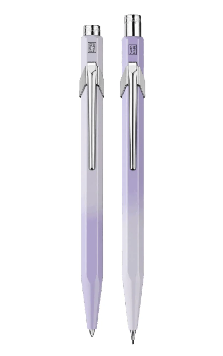 Caran d'Ache 849 Blooming Lavender Ballpoint Pen and 0.5mm Pencil Set Special Edition
