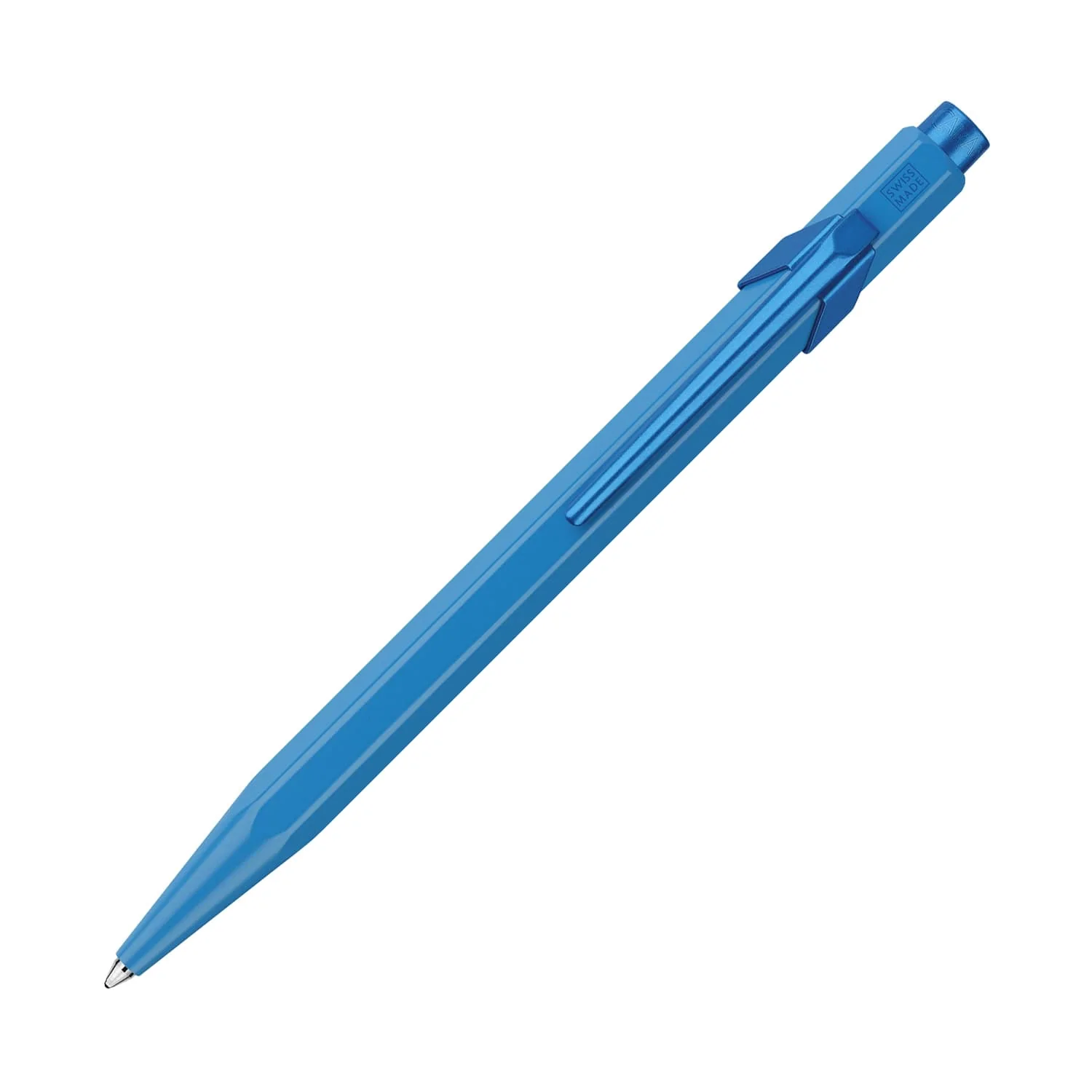 Caran d'Ache 849 Claim Your Style Ballpoint Pen in Azure Blue - Limited Edition 4
