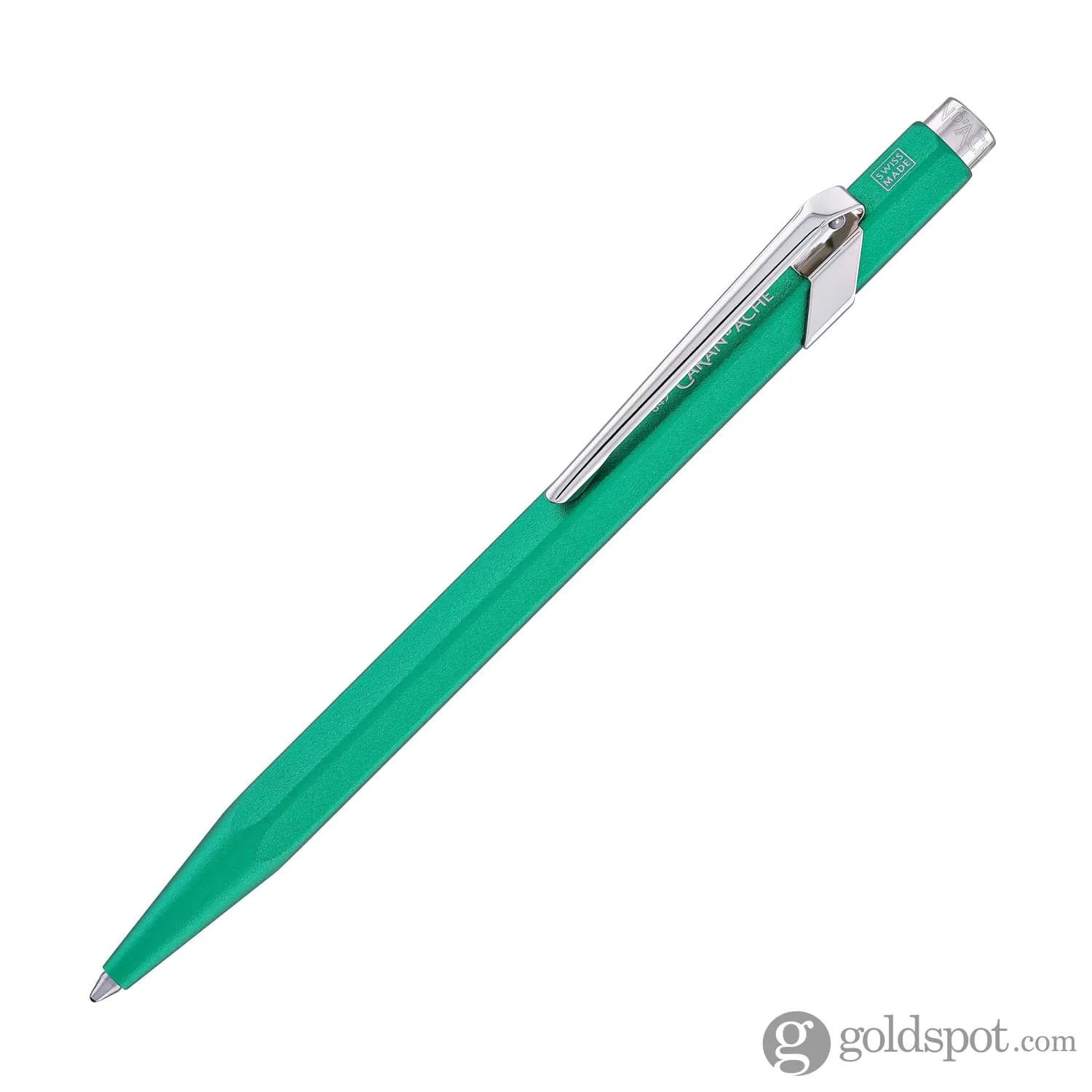 Caran d'Ache 849 COLORMAT-X Ballpoint Pen in Green - Image 2