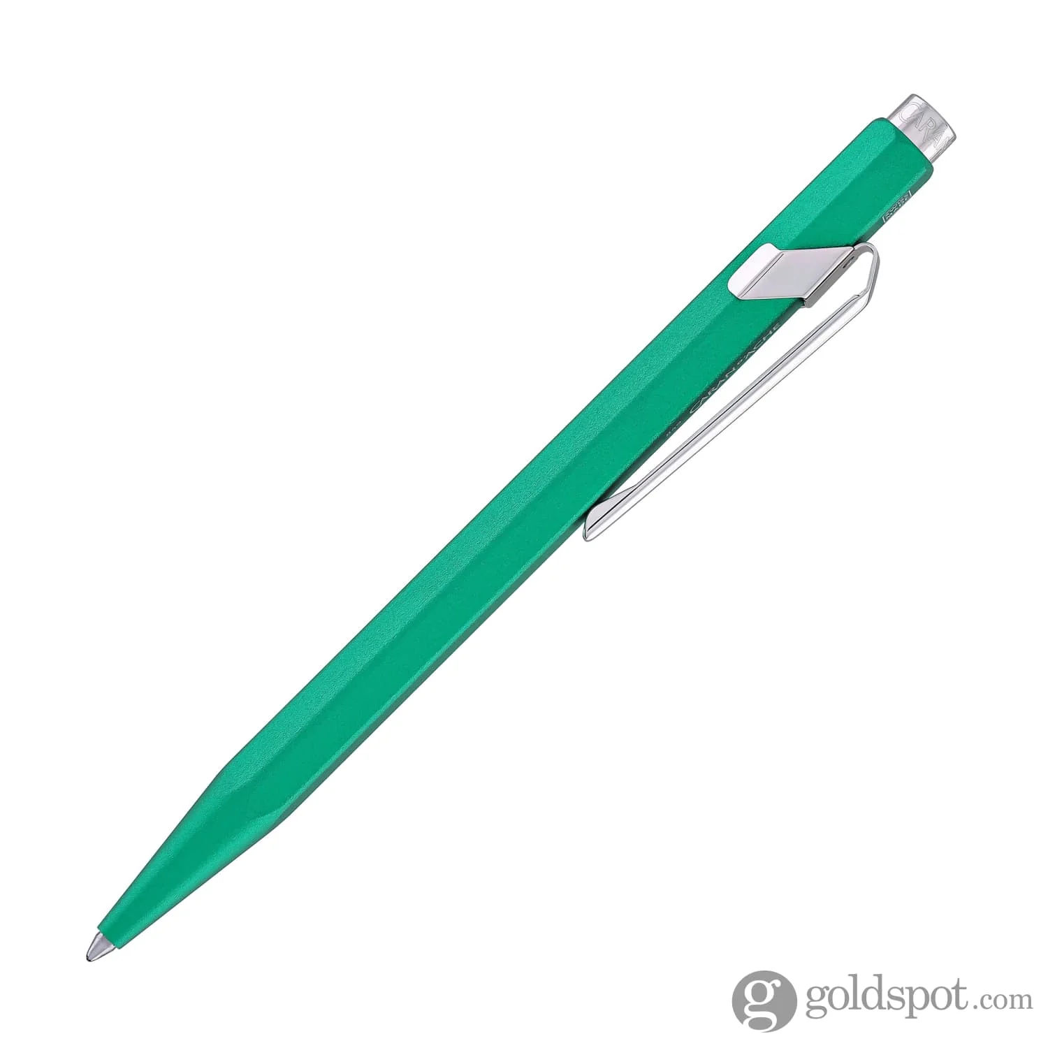 Caran d'Ache 849 COLORMAT-X Ballpoint Pen in Green - Image 4