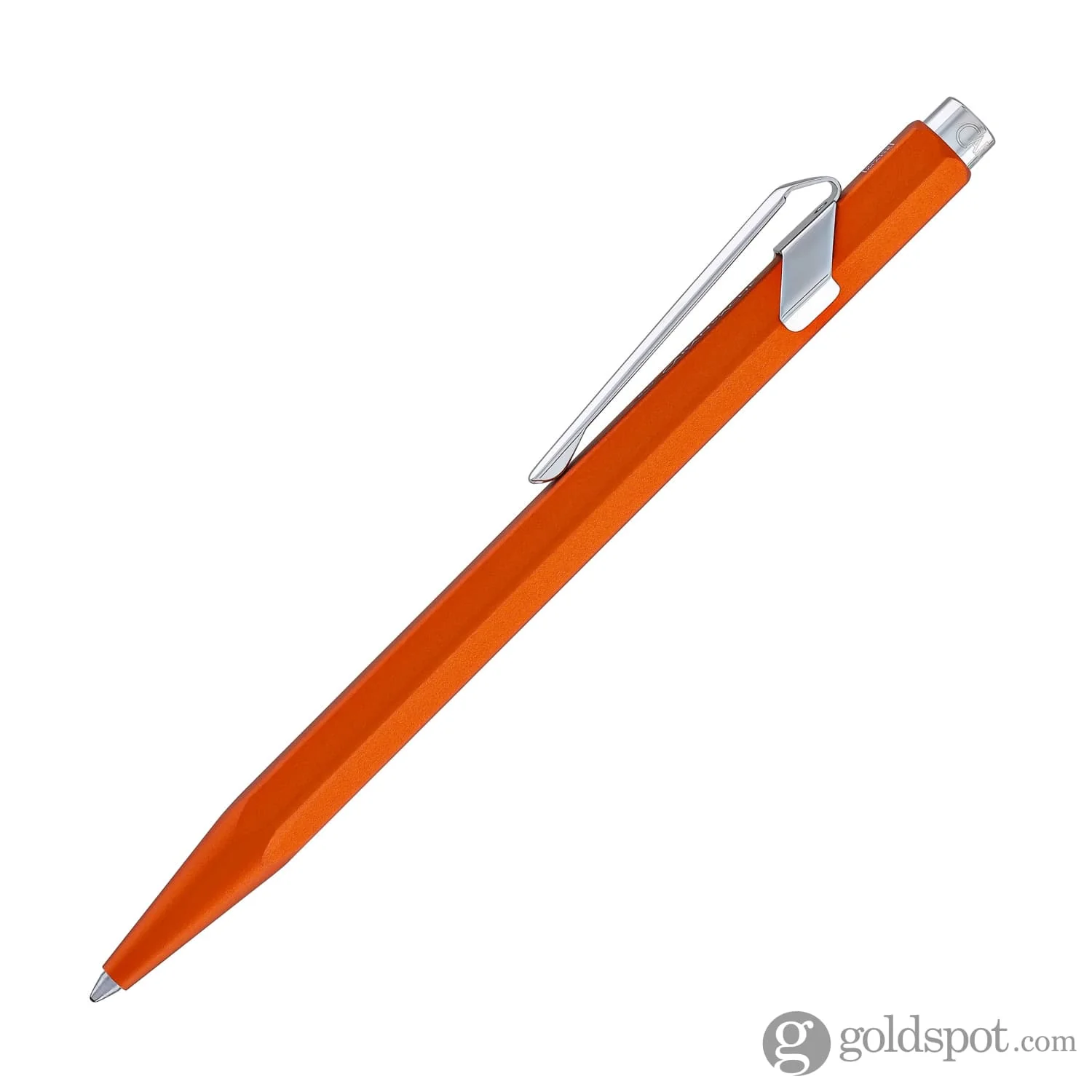 Caran d'Ache 849 COLORMAT-X Ballpoint Pen in Orange - Image 3