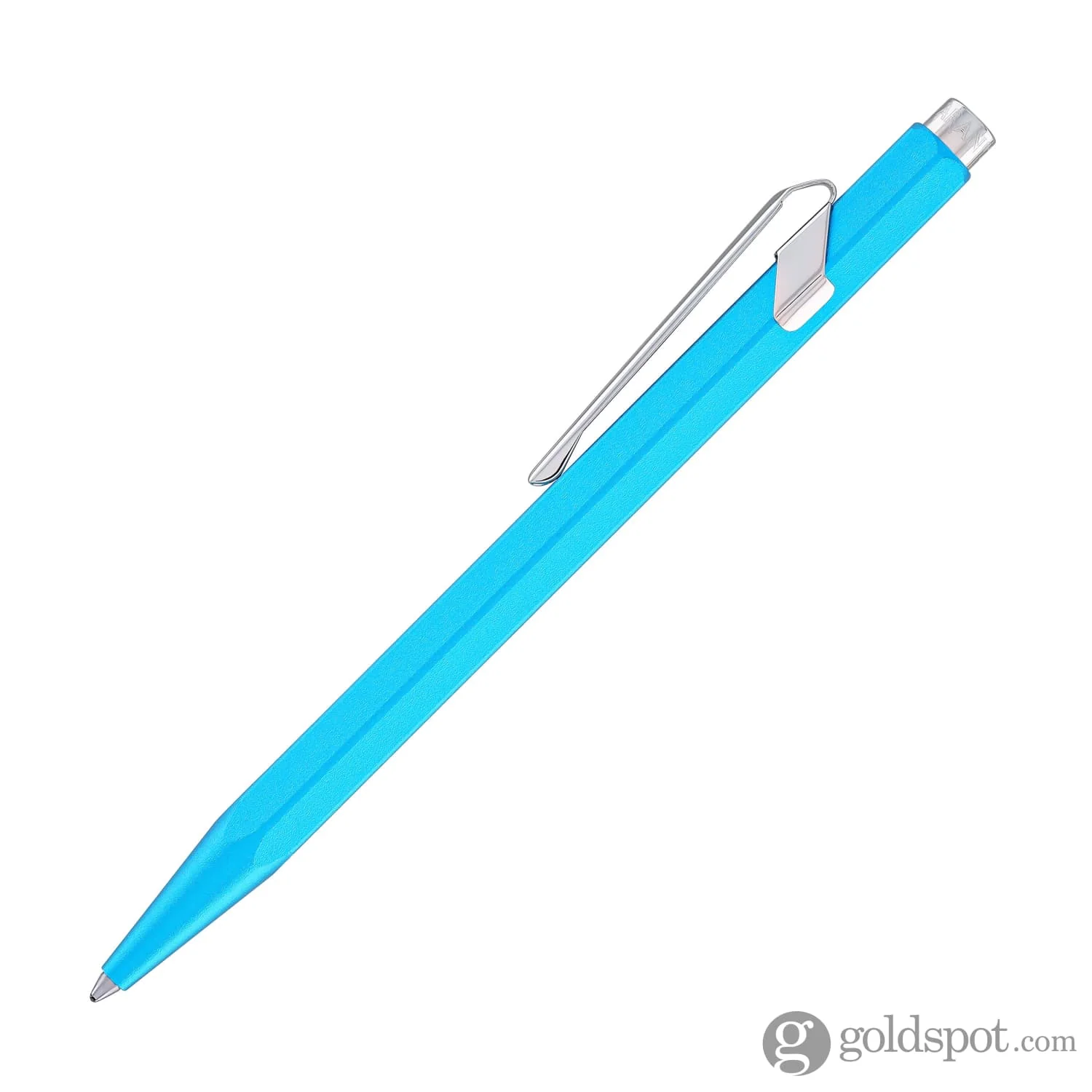Caran d'Ache 849 COLORMAT-X Ballpoint Pen in Turquoise - Image 3
