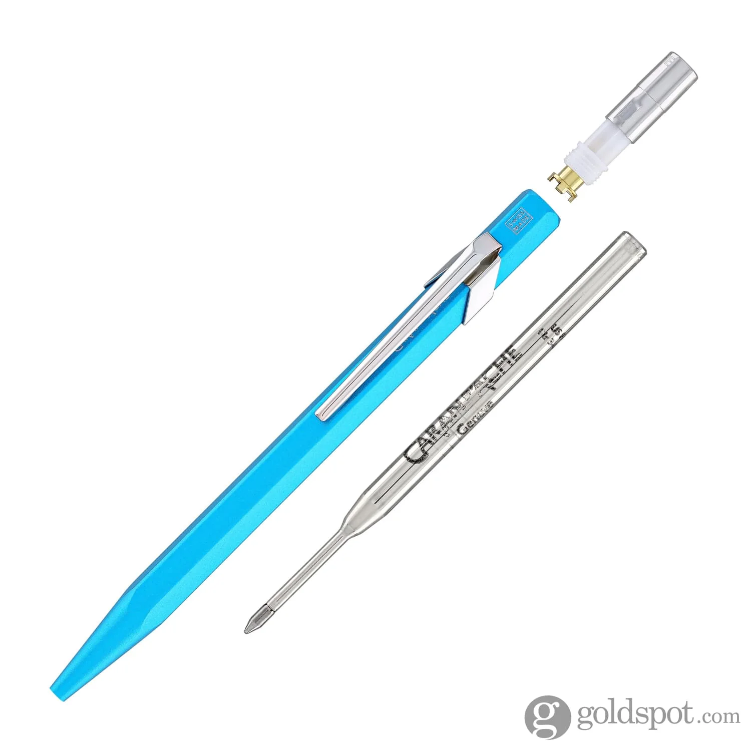 Caran d'Ache 849 COLORMAT-X Ballpoint Pen in Turquoise - Image 5