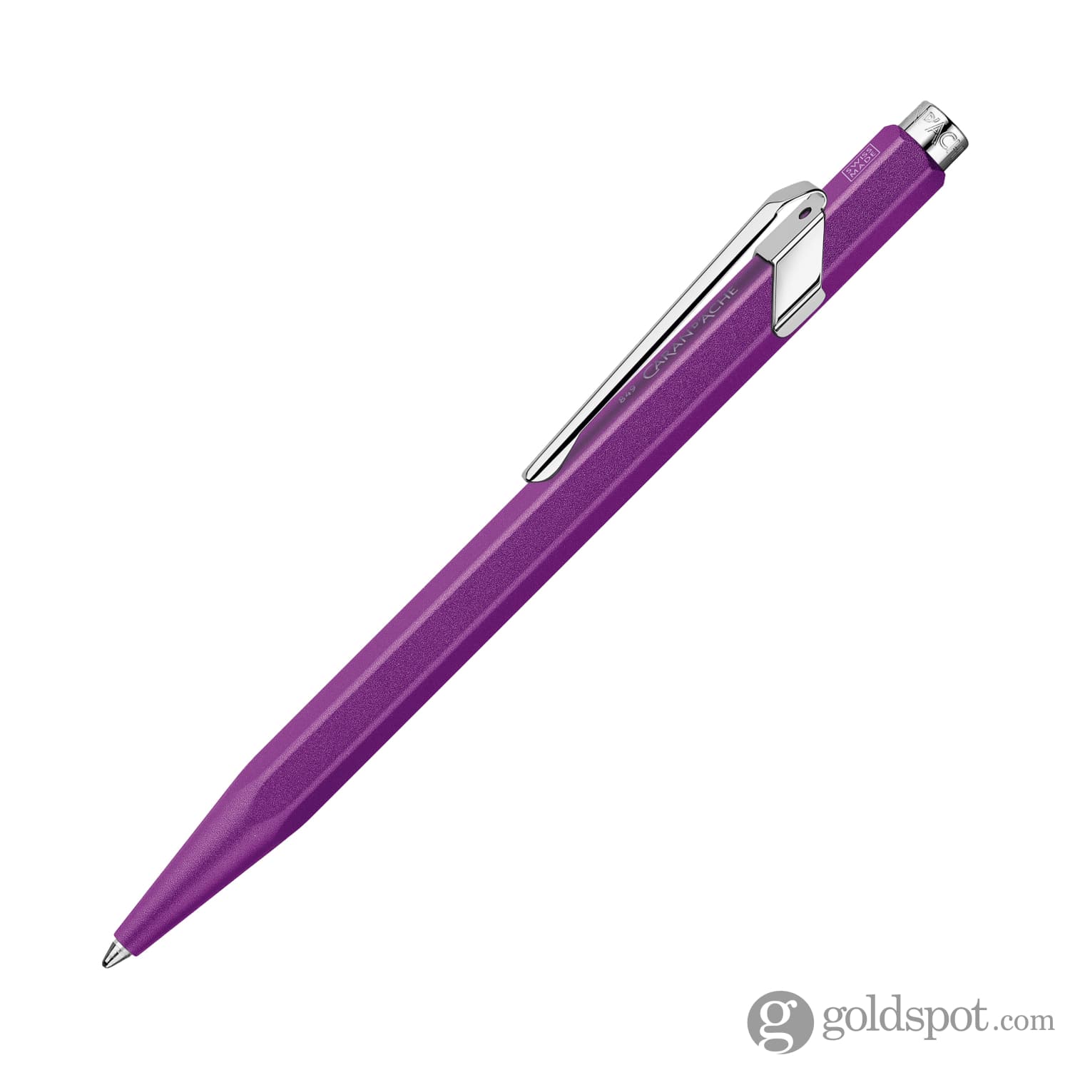 Caran d'Ache 849 COLORMAT-X Ballpoint Pen in Violet - Image 2