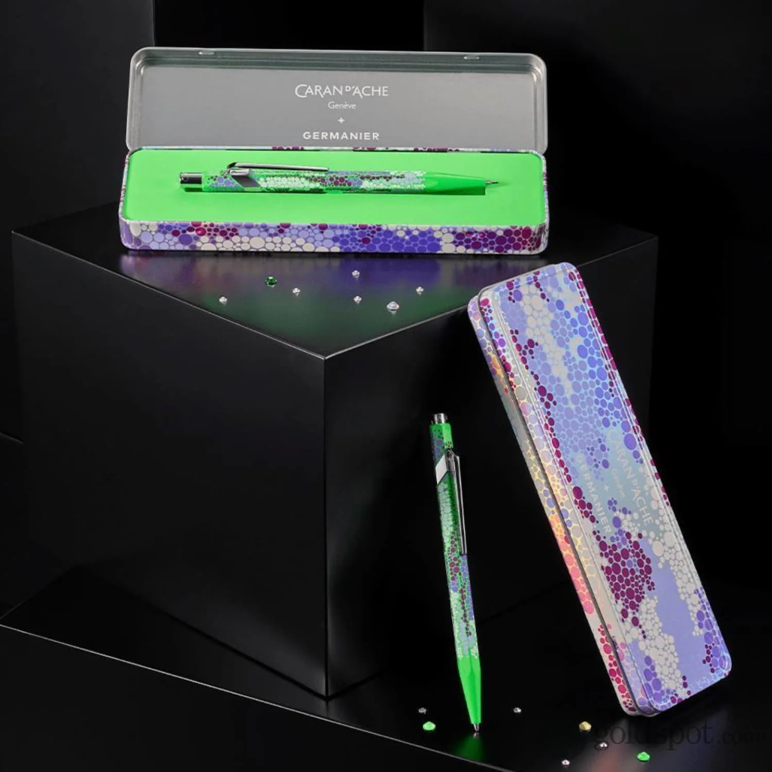 Caran d'Ache 849 Germanier Ballpoint Pen in Neon Green - Image 8