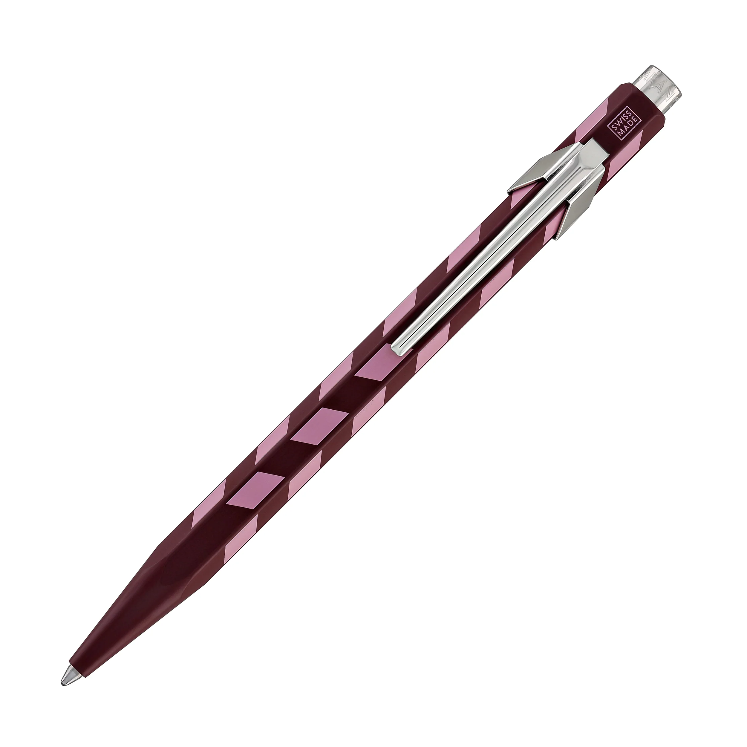 Caran d'Ache 849 Mosaic Ballpoint Pen in Garnet Red - Image 2